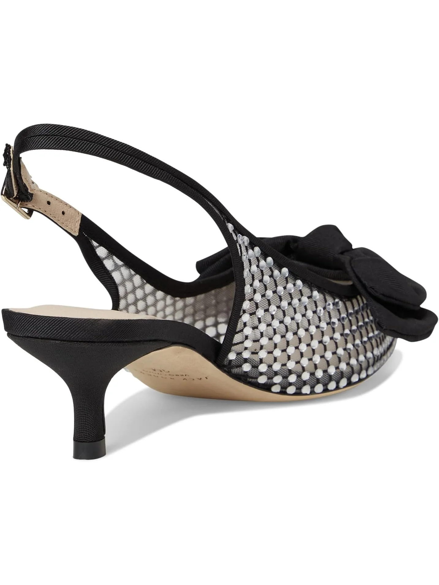 Туфли Jack Rogers Women's Debra Jeweled Slingback — изображение 5 из 7, черный/черный
