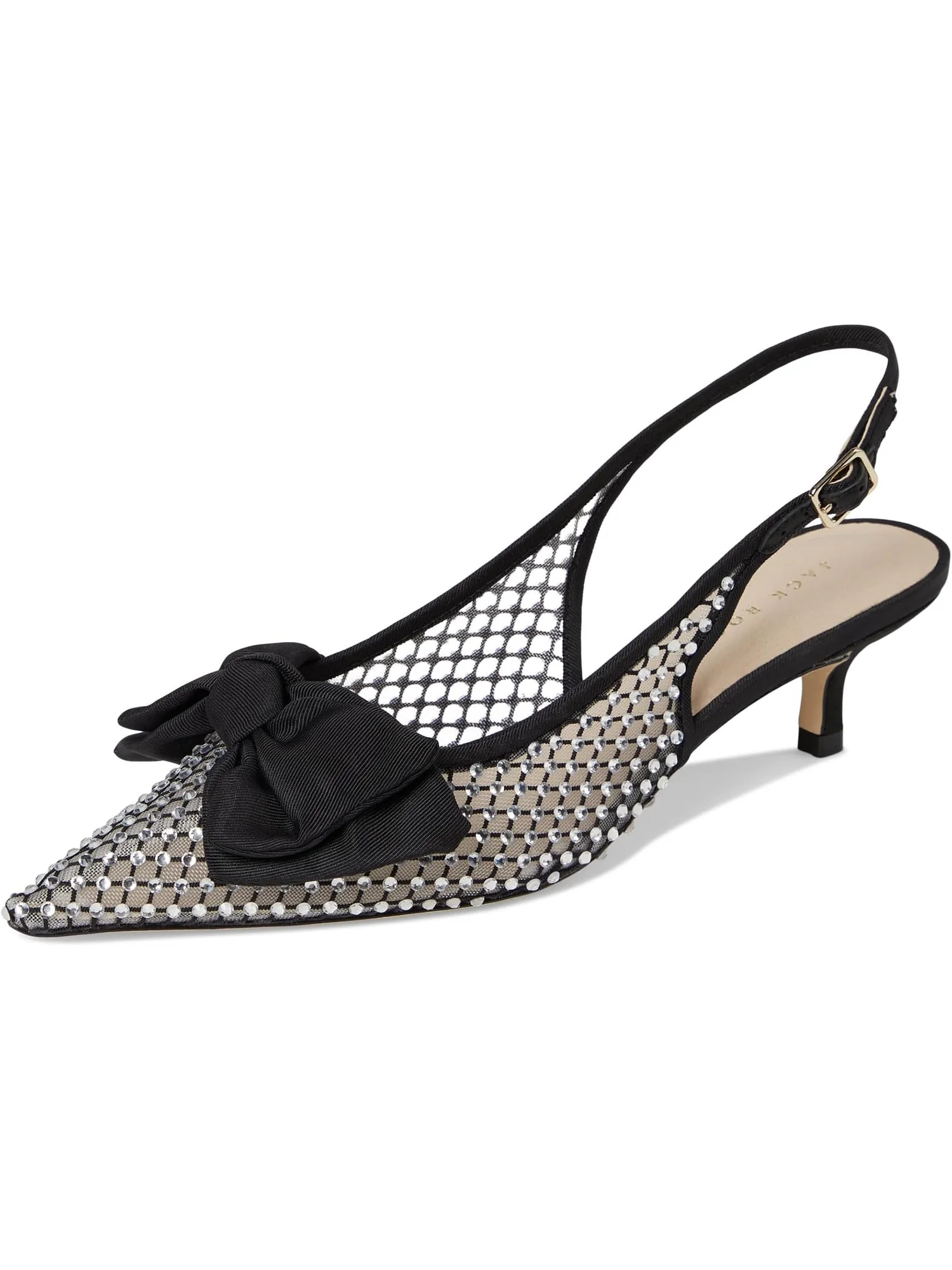 Туфли Jack Rogers Women's Debra Jeweled Slingback — изображение 7 из 7, черный/черный
