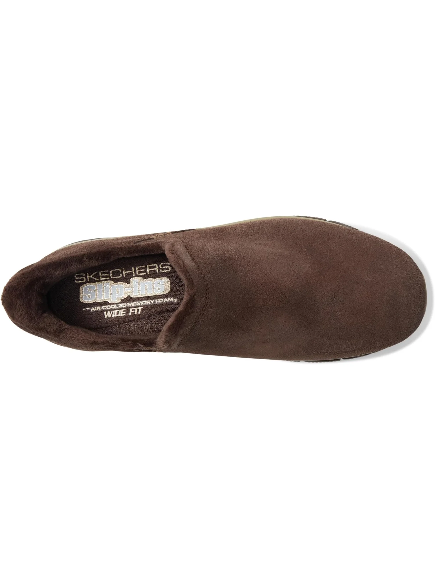 Лоферы SKECHERS Women's Easy Going - Modern Hour Suede Hands Free Slip-Ins — изображение 2 из 7, шоколад