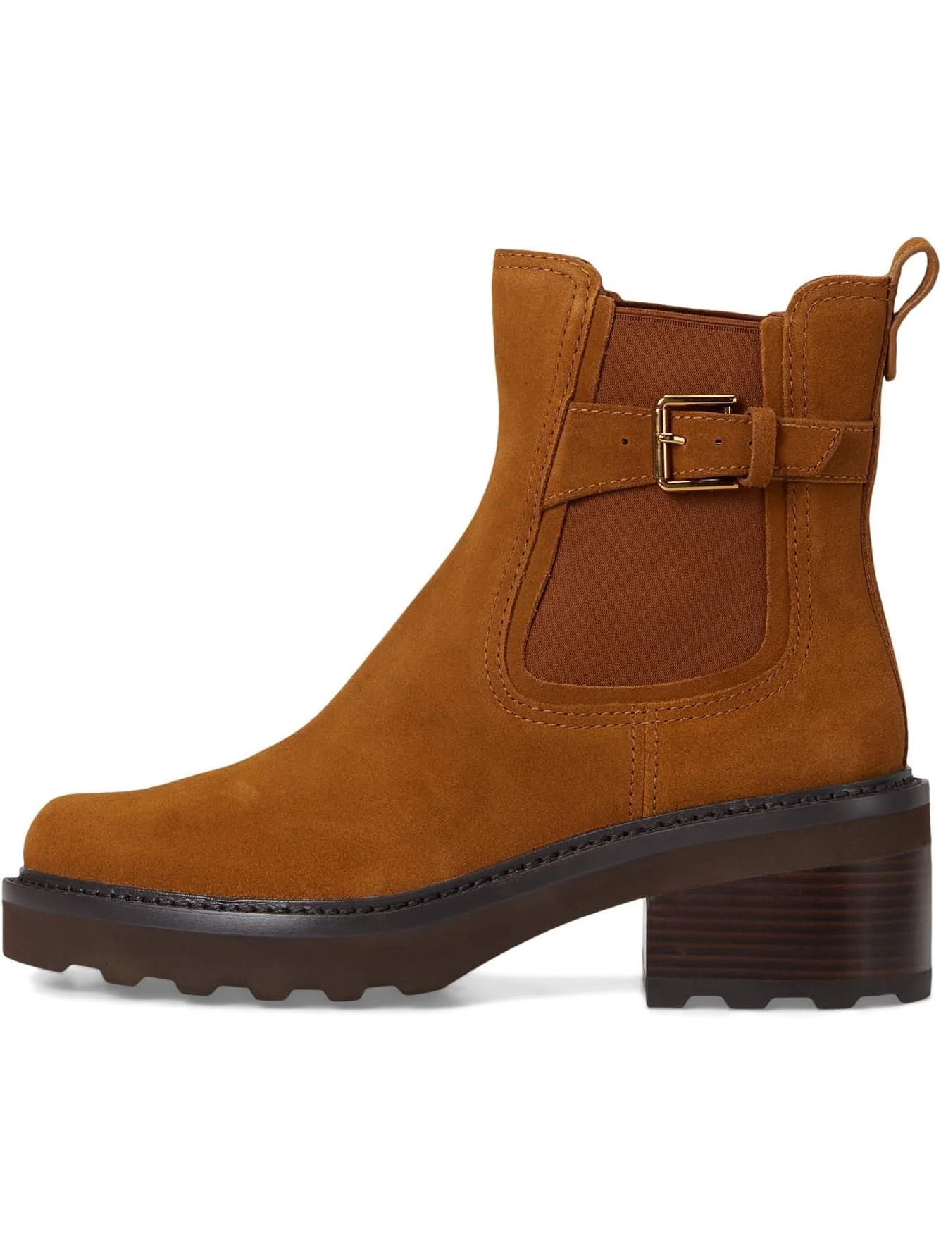 Ботинки Cole Haan Women's Shibley Waterproof Lug Buckle Booties — изображение 4 из 7, коричневый