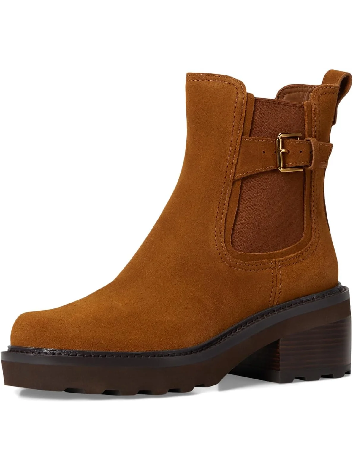 Ботинки Cole Haan Women's Shibley Waterproof Lug Buckle Booties — изображение 7 из 7, коричневый