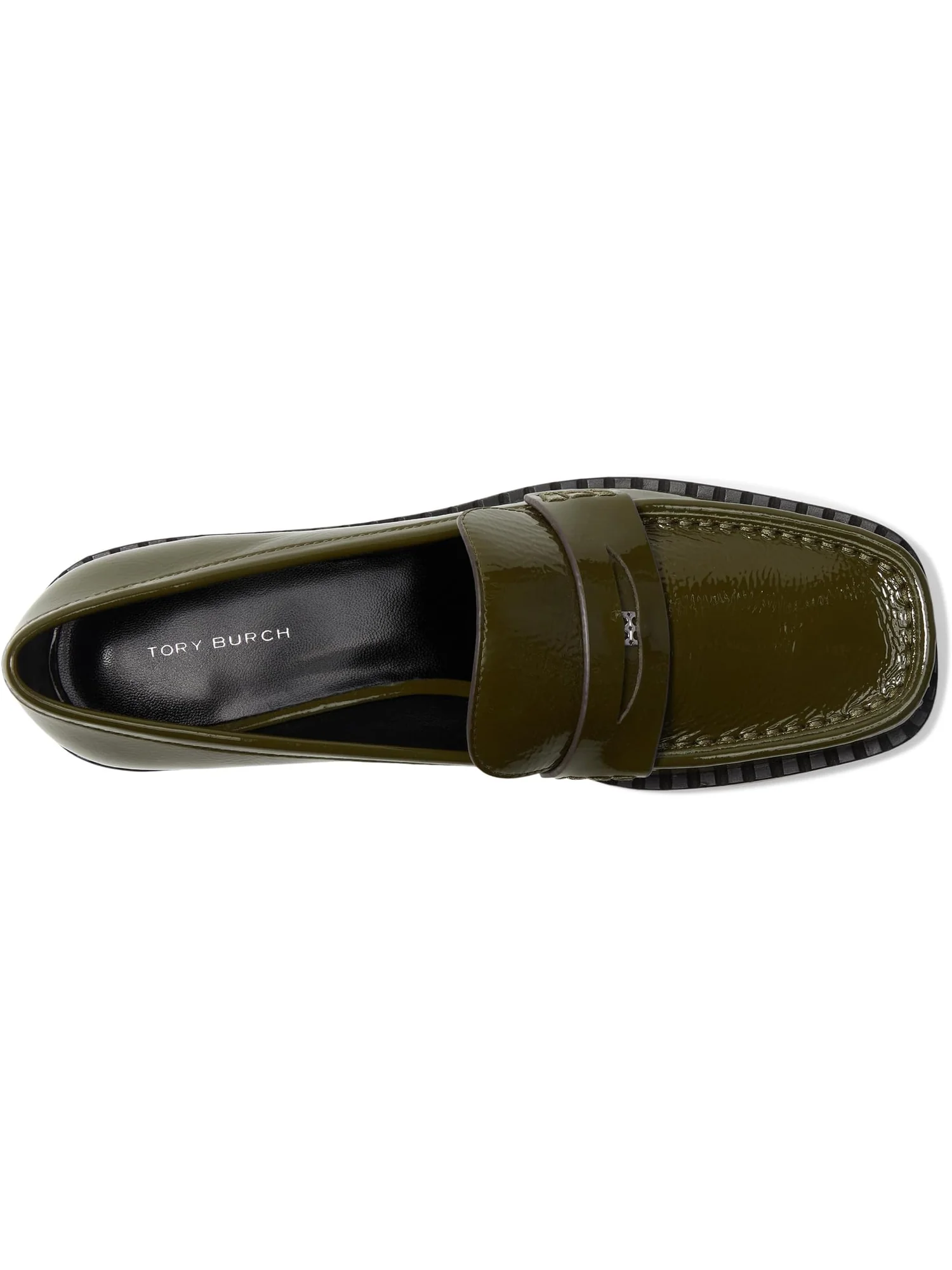 Лоферы Tory Burch Women's Square Toe Loafer 25mm — изображение 2 из 7, зеленый
