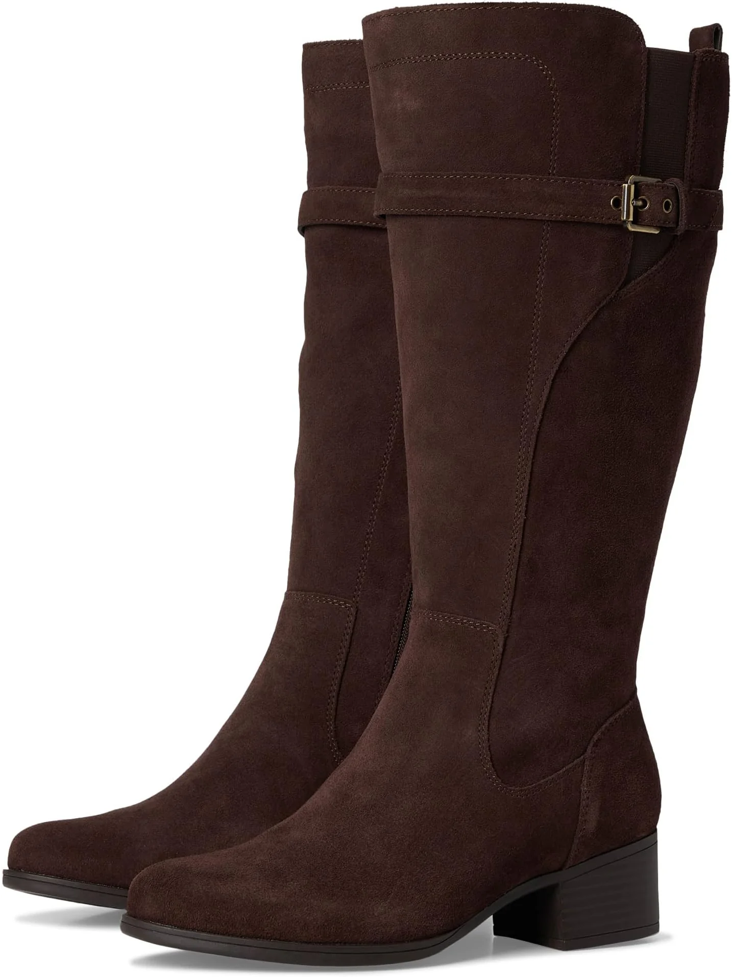 Ботинки Naturalizer Women's Kenna Extra Wide Calf Knee High Boots — изображение 1 из 7, коричневый