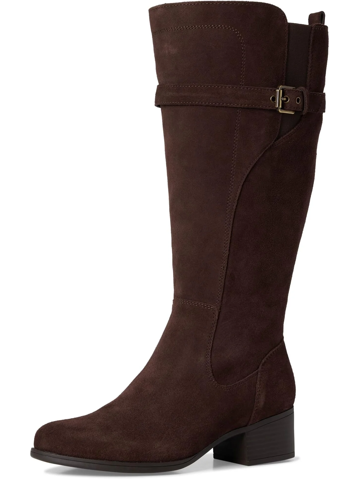 Ботинки Naturalizer Women's Kenna Extra Wide Calf Knee High Boots — изображение 7 из 7, коричневый