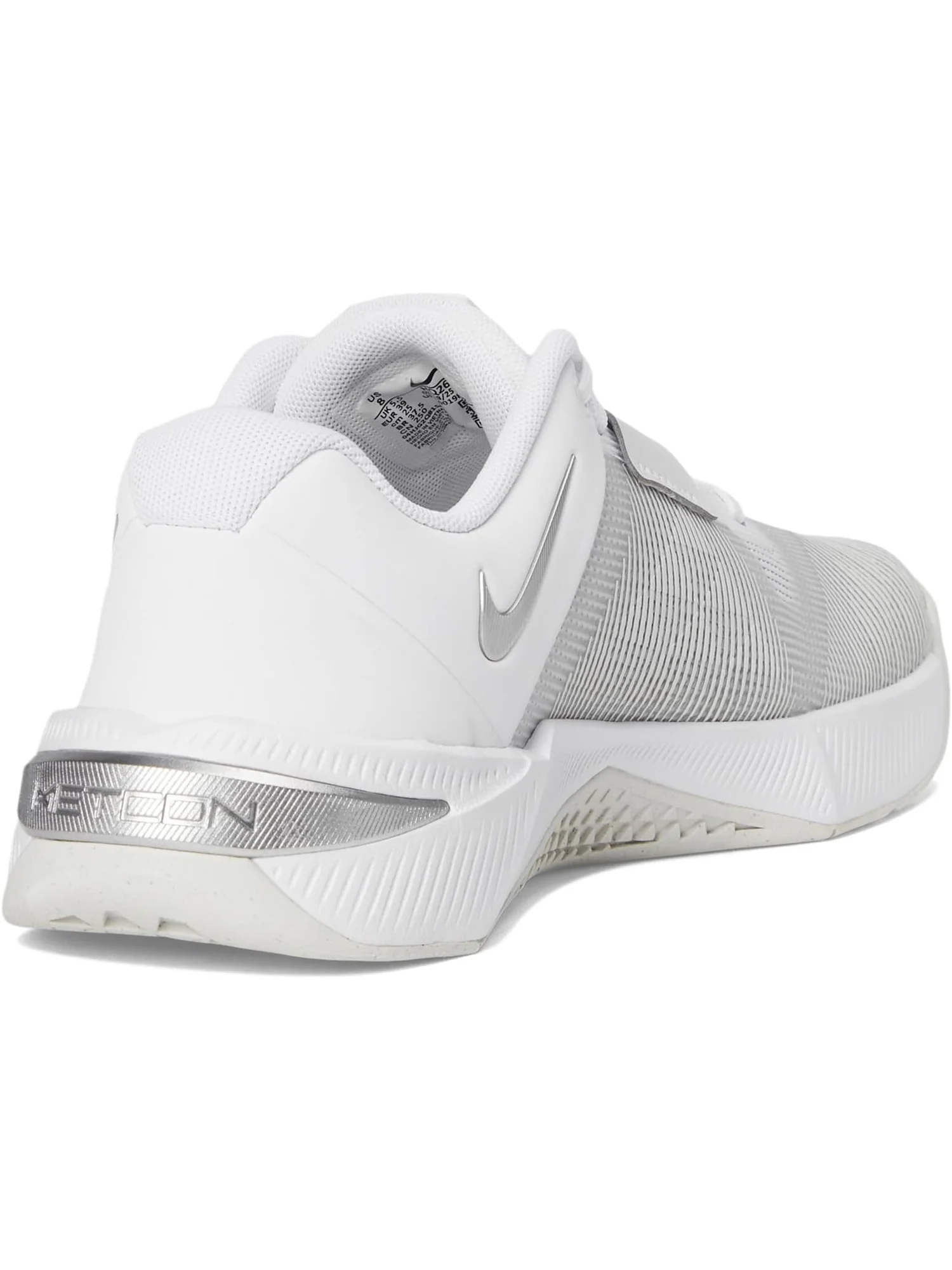 Кроссовки Nike Women's Metcon 10 White/Metallic Silver/Platinum Tint — изображение 5 из 7, серебристый