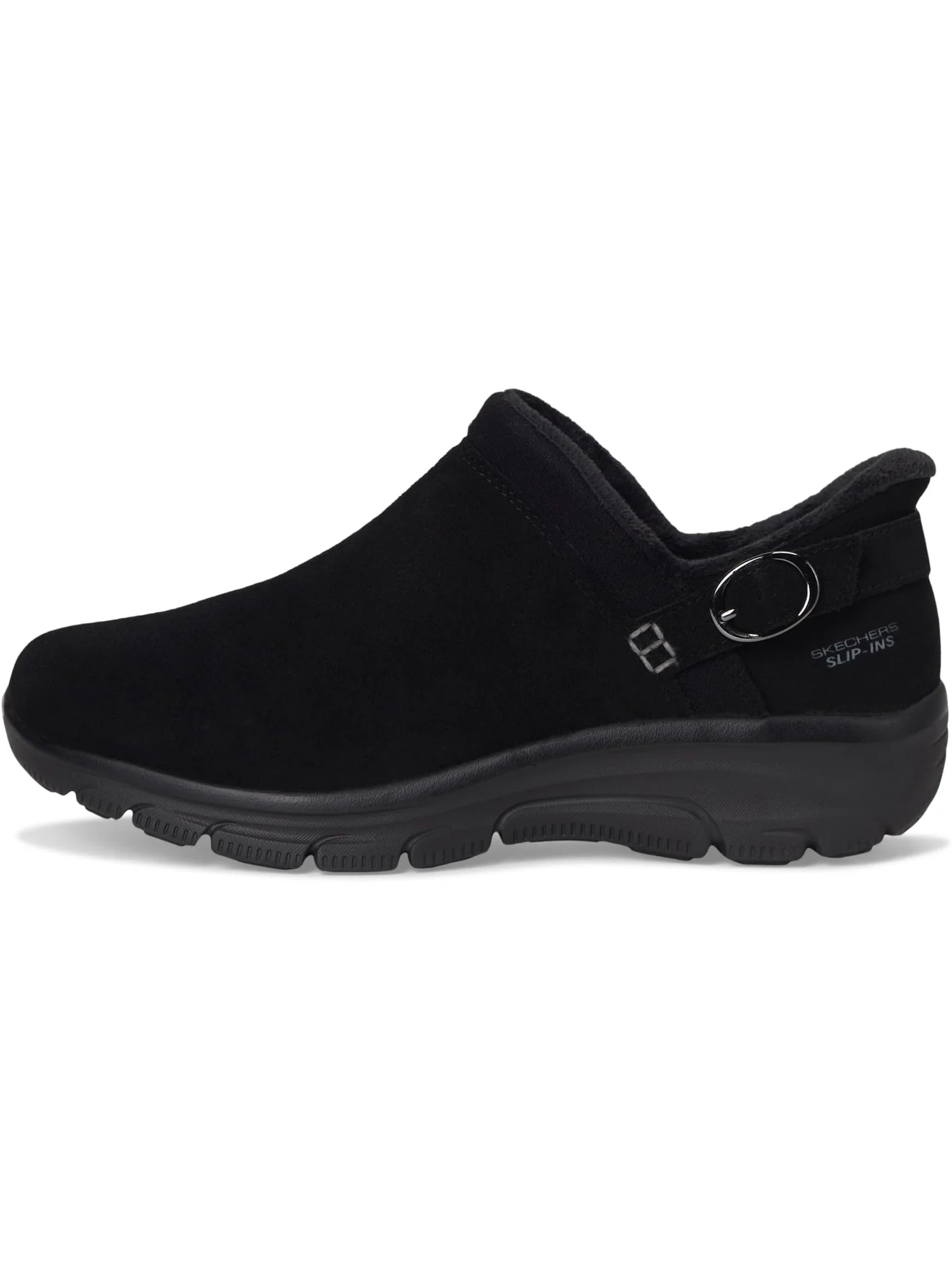 Кроссовки SKECHERS Women's Easy Going - Modern Time Hands Free Slip-ins — изображение 4 из 7, черный/черный