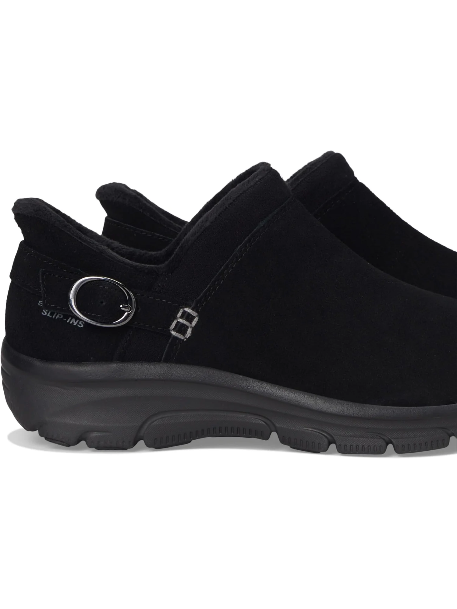 Кроссовки SKECHERS Women's Easy Going - Modern Time Hands Free Slip-ins — изображение 6 из 7, черный/черный