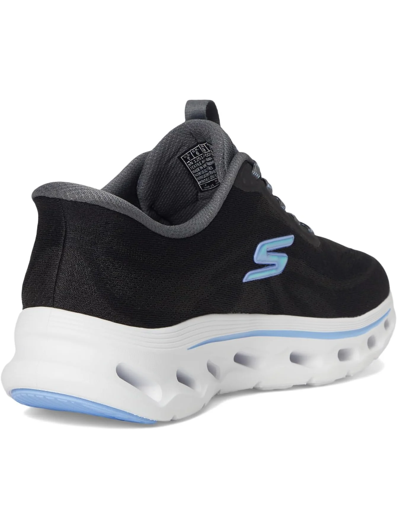 Кроссовки SKECHERS Performance Women's Go Walk Glide Step 2.0 Maria Hands Free Slip-ins — изображение 5 из 7, черный/синий