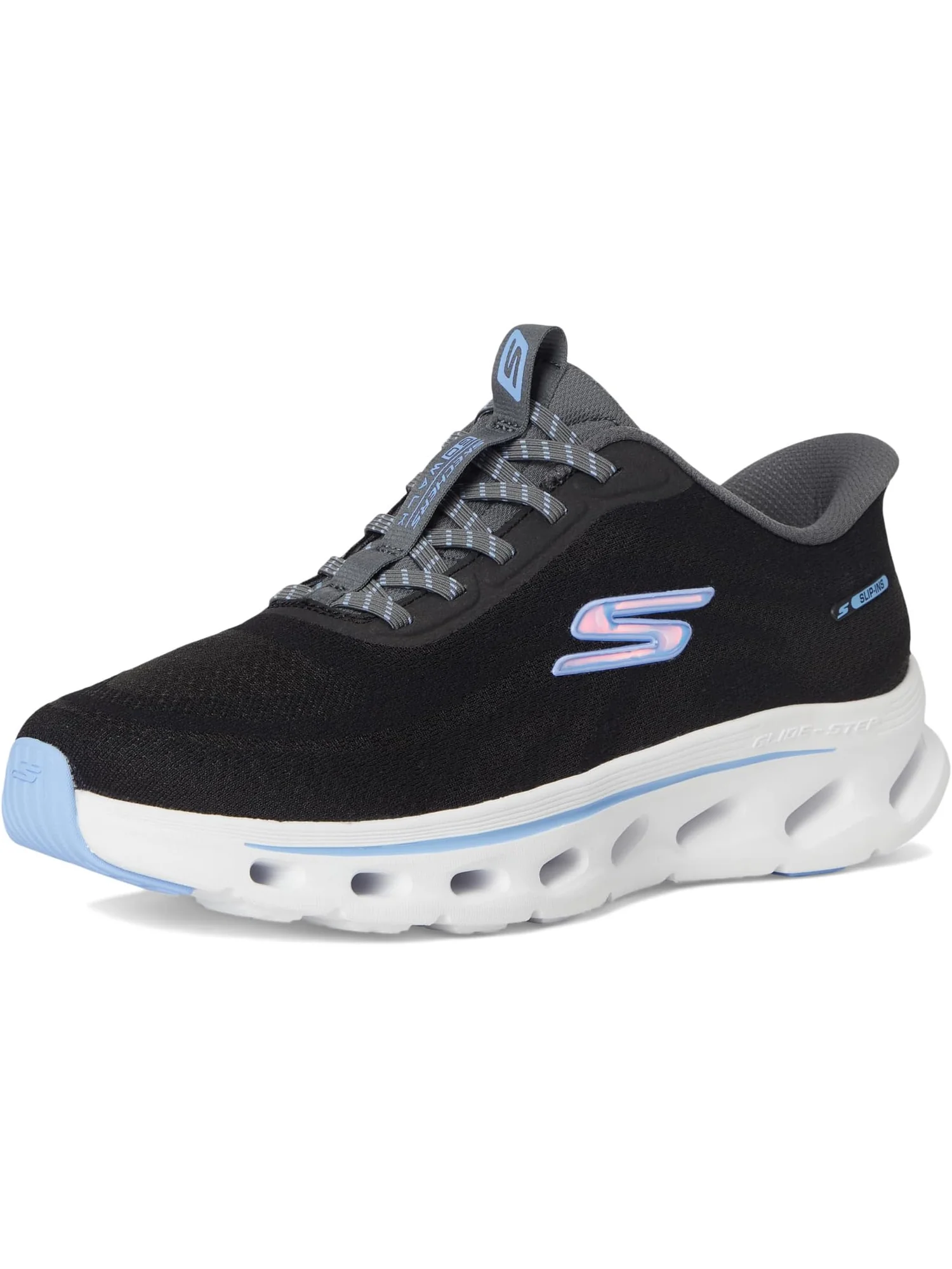 Кроссовки SKECHERS Performance Women's Go Walk Glide Step 2.0 Maria Hands Free Slip-ins — изображение 7 из 7, черный/синий