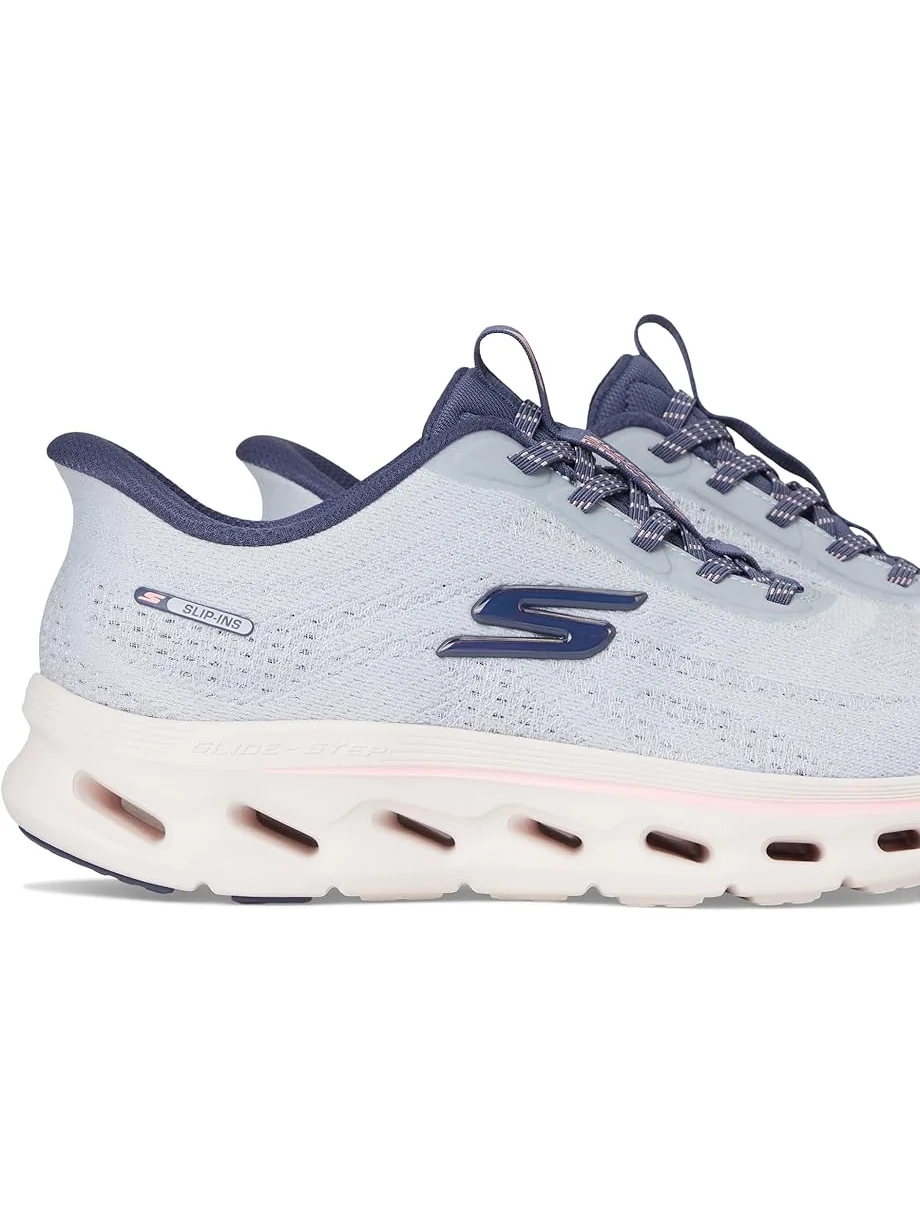 Женские кроссовки SKECHERS Performance Go Walk Glide Step 2.0 Maria Hands Free Slip-Ins — изображение 6 из 7, синий/розовый