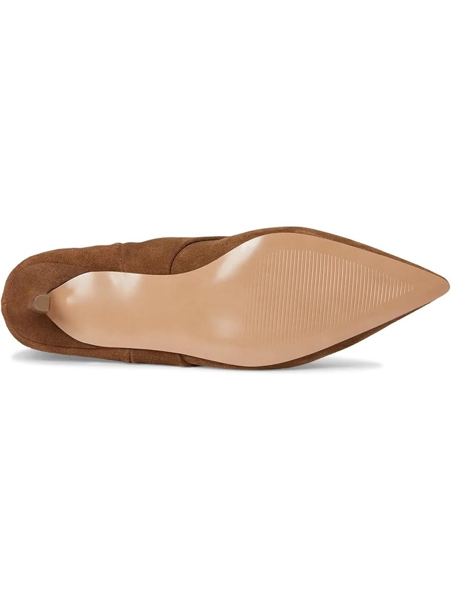 Женские ботинки Steve Madden Luca, Chesnut Suede Wide Calf — изображение 3 из 7, каштановый