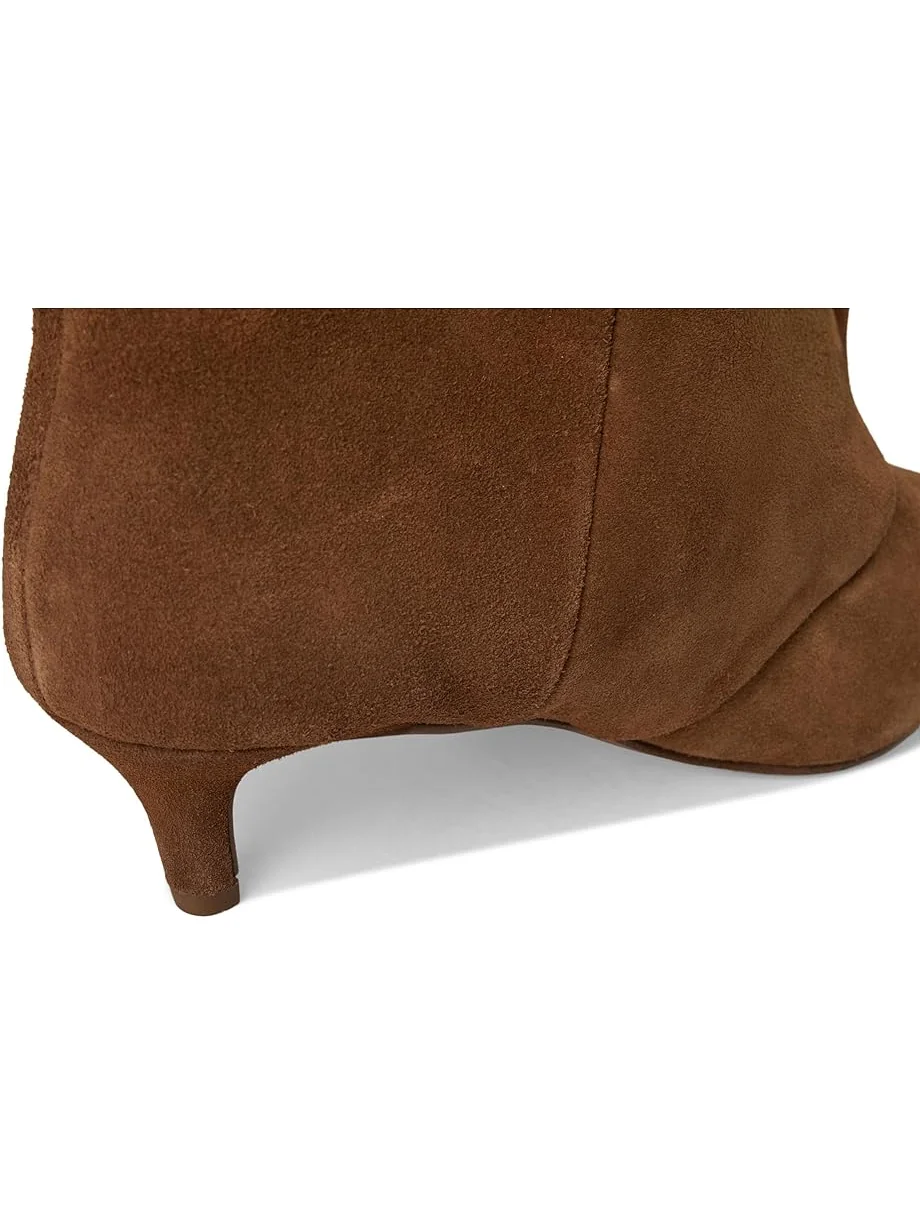 Женские ботинки Steve Madden Luca, Chesnut Suede Wide Calf — изображение 6 из 7, каштановый