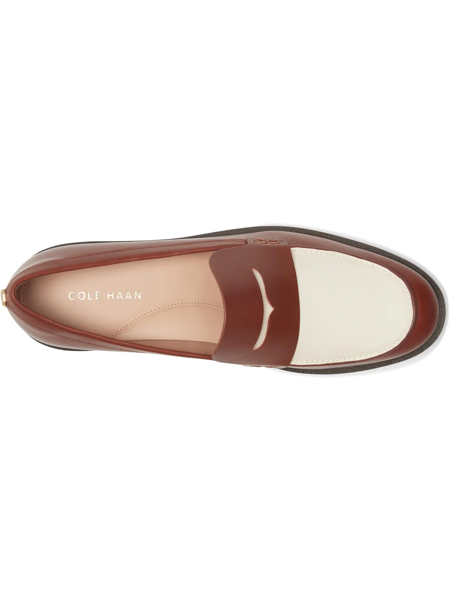 Лоферы Cole Haan Women's Gwendolyn Penny Loafers — изображение 2 из 7, темный/слоновая кость
