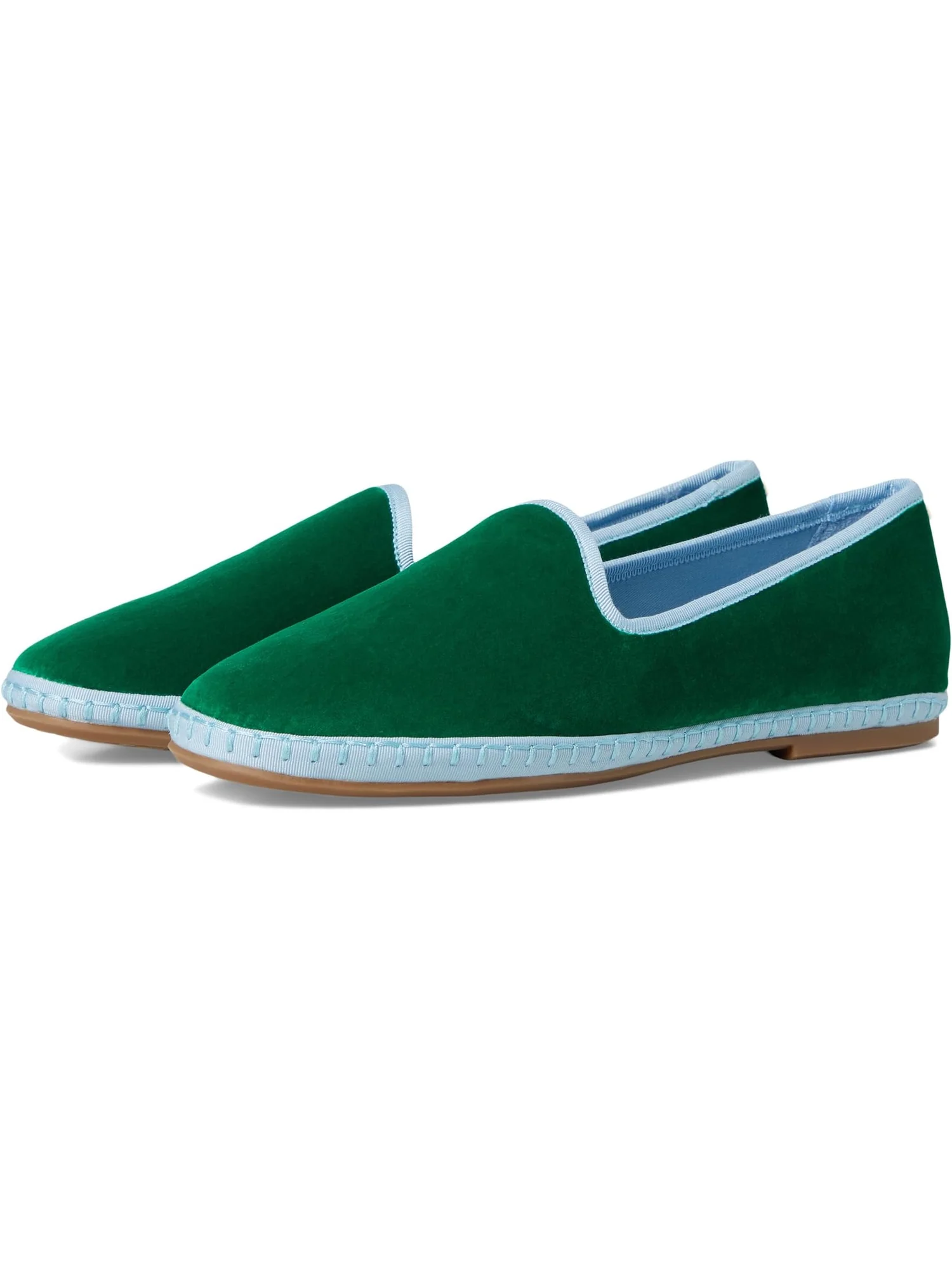Лоферы Birdies Women's Heron Velvet Kelly Green