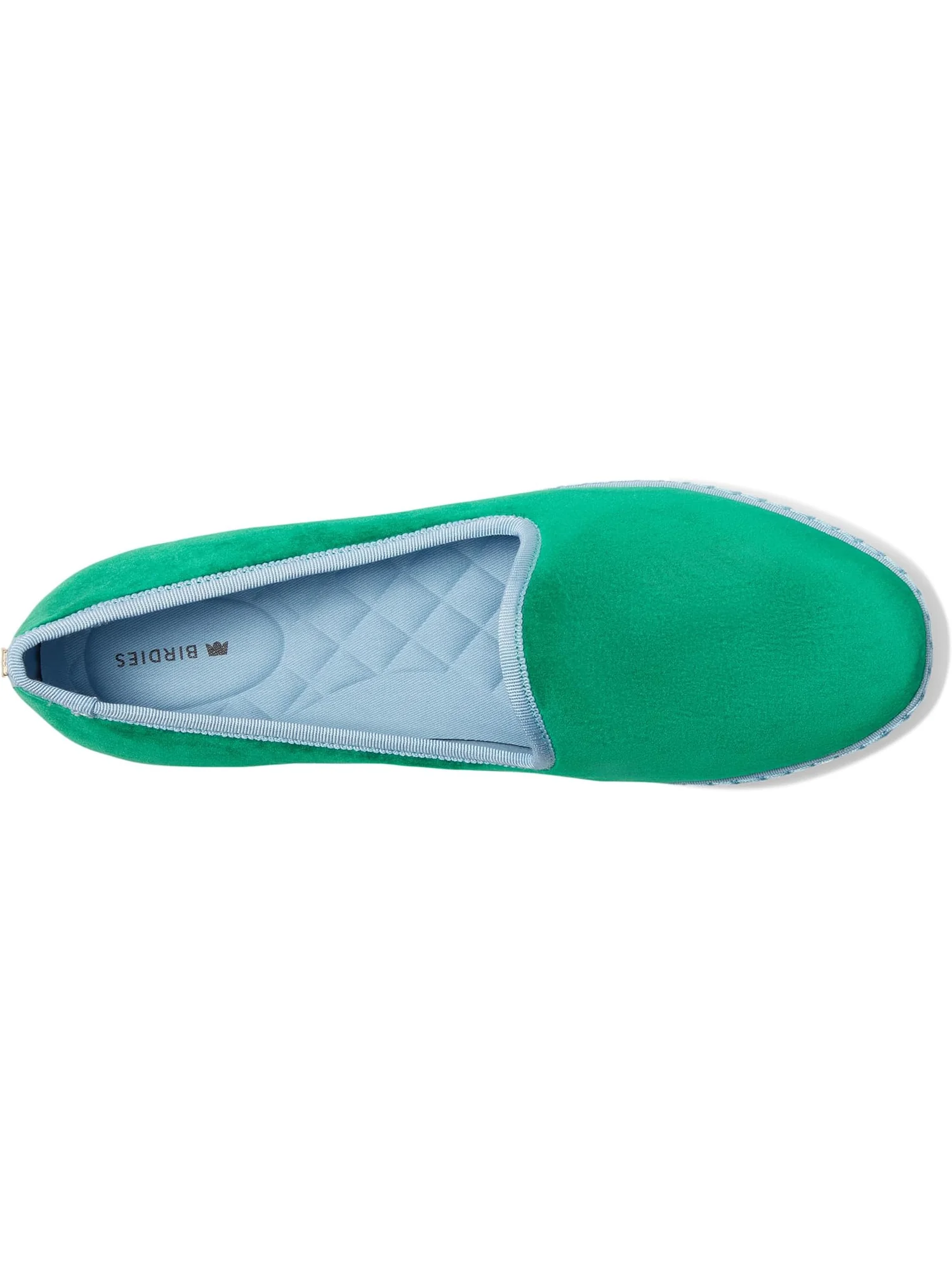 Лоферы Birdies Women's Heron Velvet Kelly Green — изображение 2 из 7, зеленый