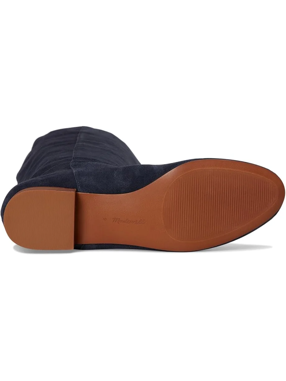 Женские высокие ботинки Madewell Taylor с круглым носком - Suede — изображение 3 из 7, глубокий индиго