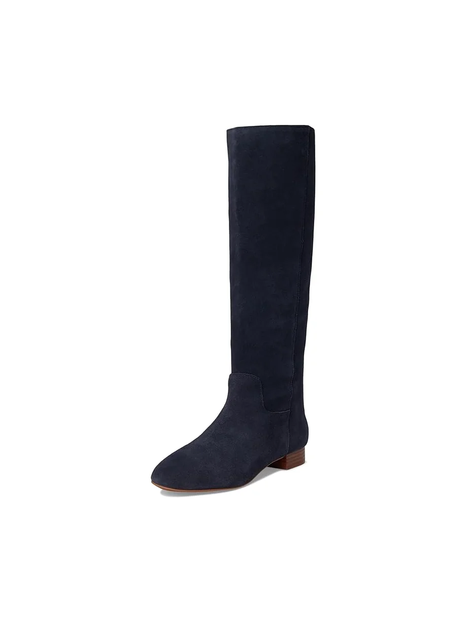 Женские высокие ботинки Madewell Taylor с круглым носком - Suede — изображение 7 из 7, глубокий индиго