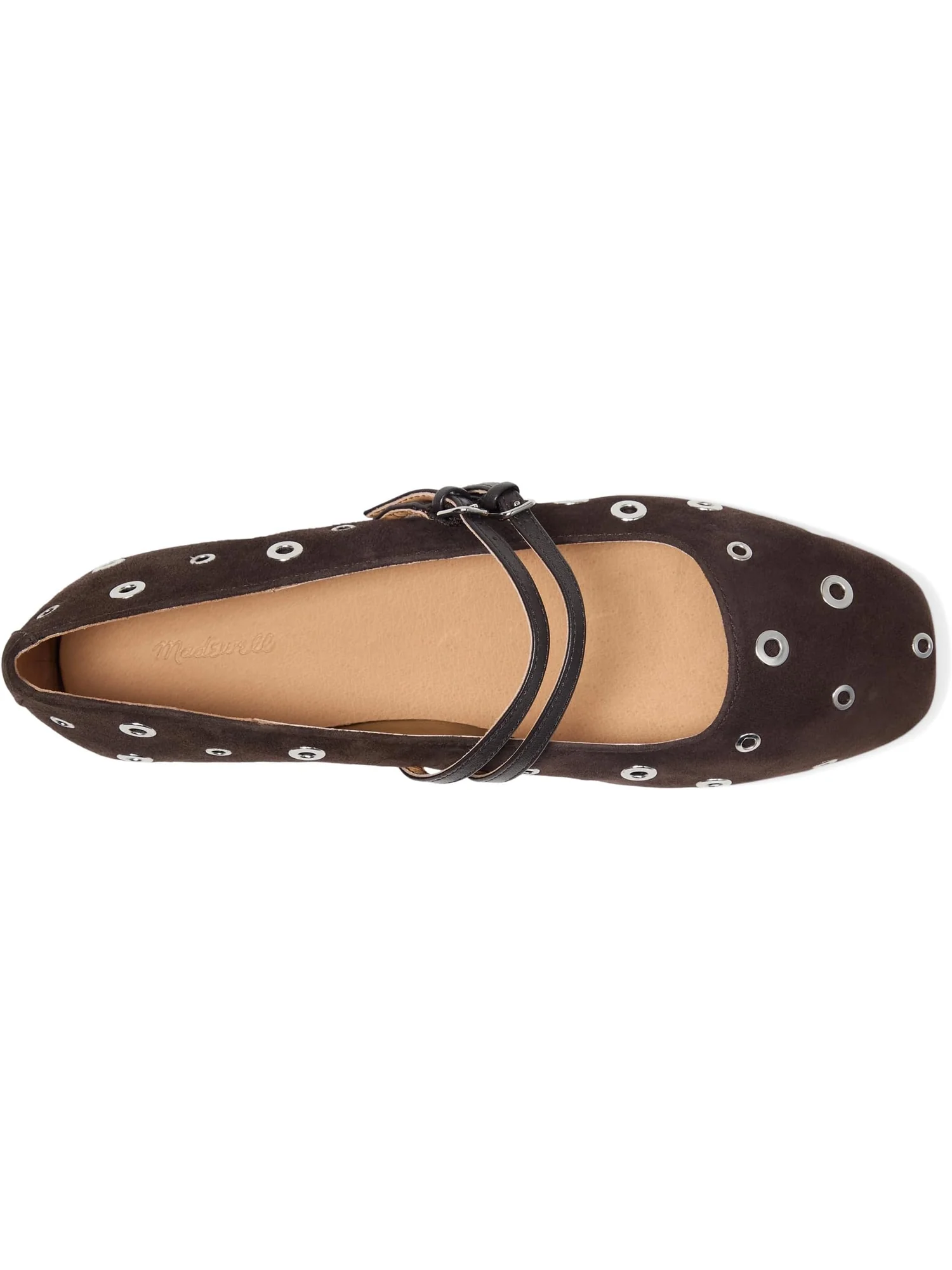 Балетки Madewell Women's Greta Double Strap - Eyelet — изображение 2 из 7, карабовый