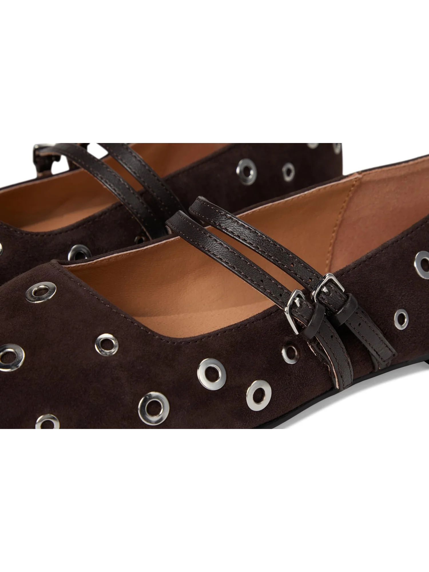 Балетки Madewell Women's Greta Double Strap - Eyelet — изображение 6 из 7, карабовый