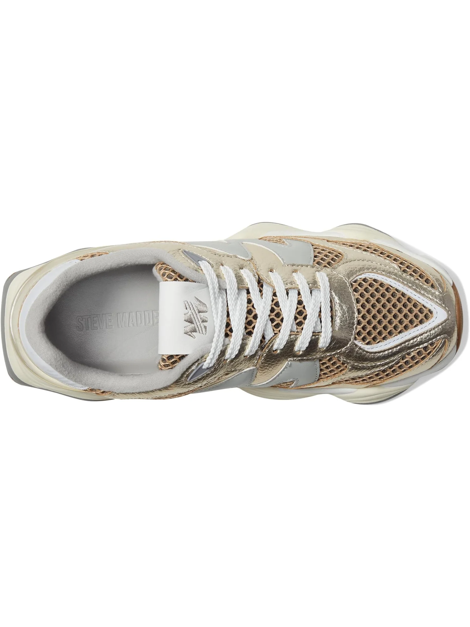 Кроссовки Steve Madden Women's Sebi — изображение 2 из 7, золотистый мульти