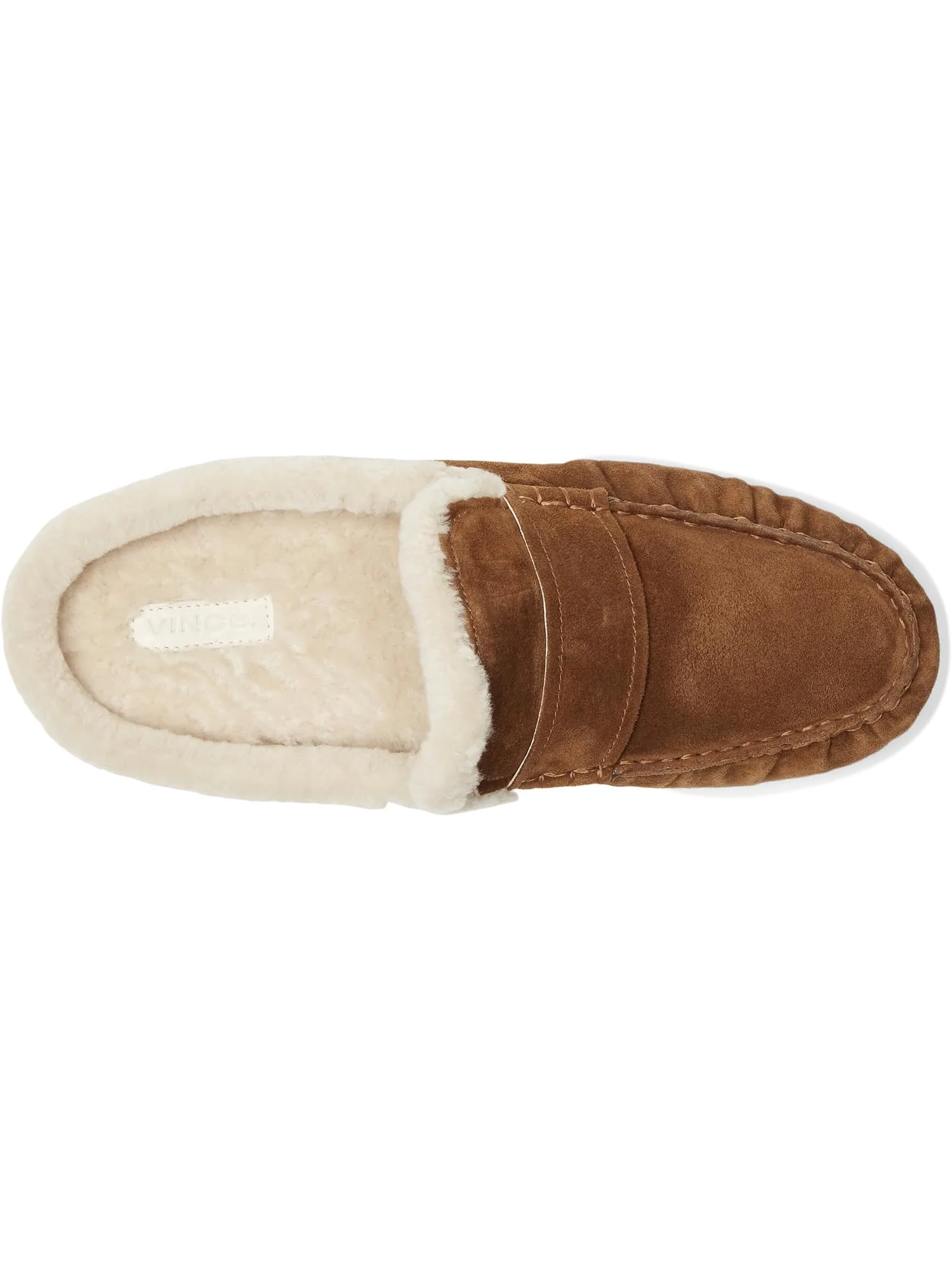 Тапочки Vince Women's Berkley Shearling Mule/Clog Shoes — изображение 2 из 7, ясень