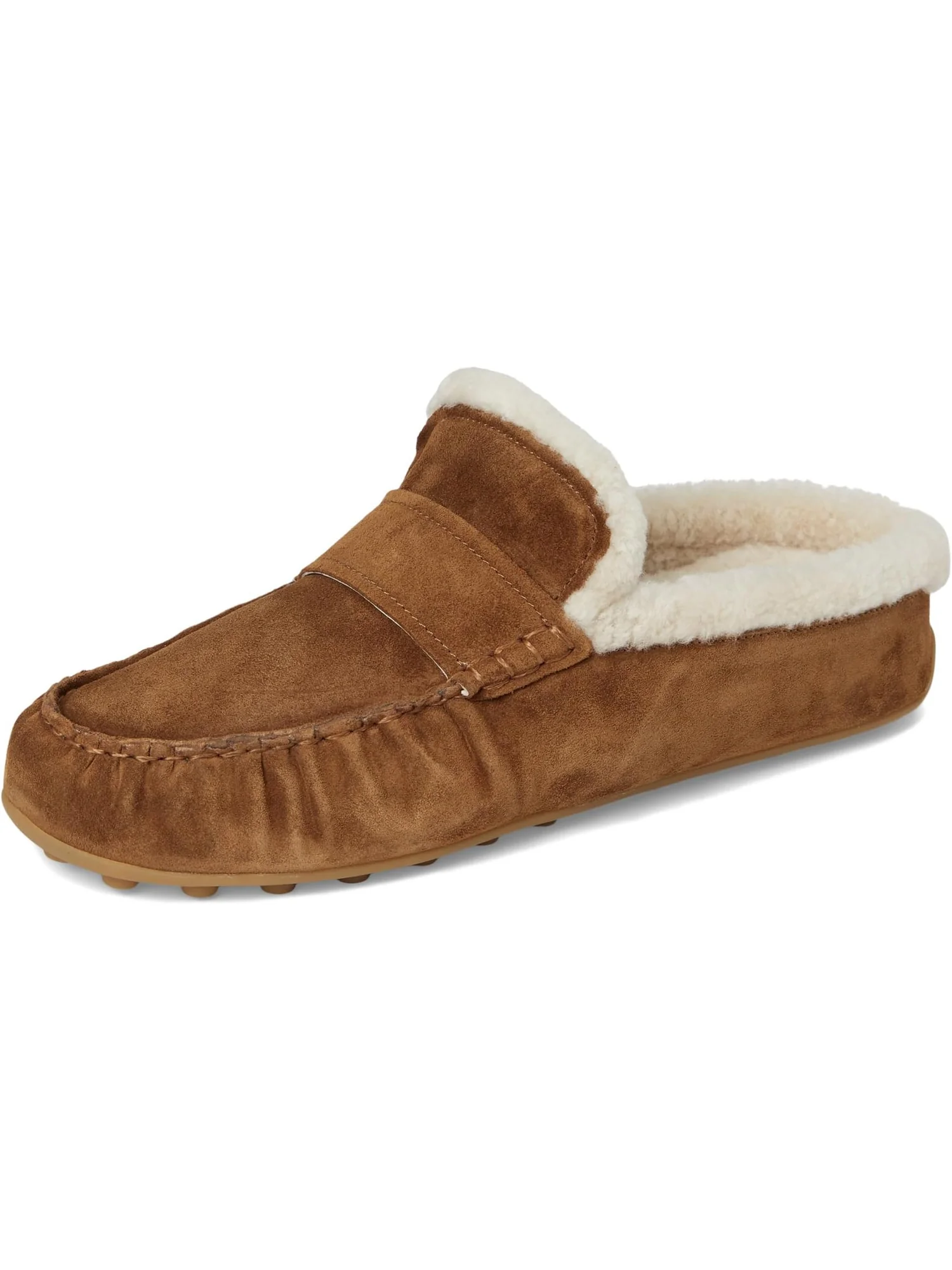 Тапочки Vince Women's Berkley Shearling Mule/Clog Shoes — изображение 7 из 7, ясень