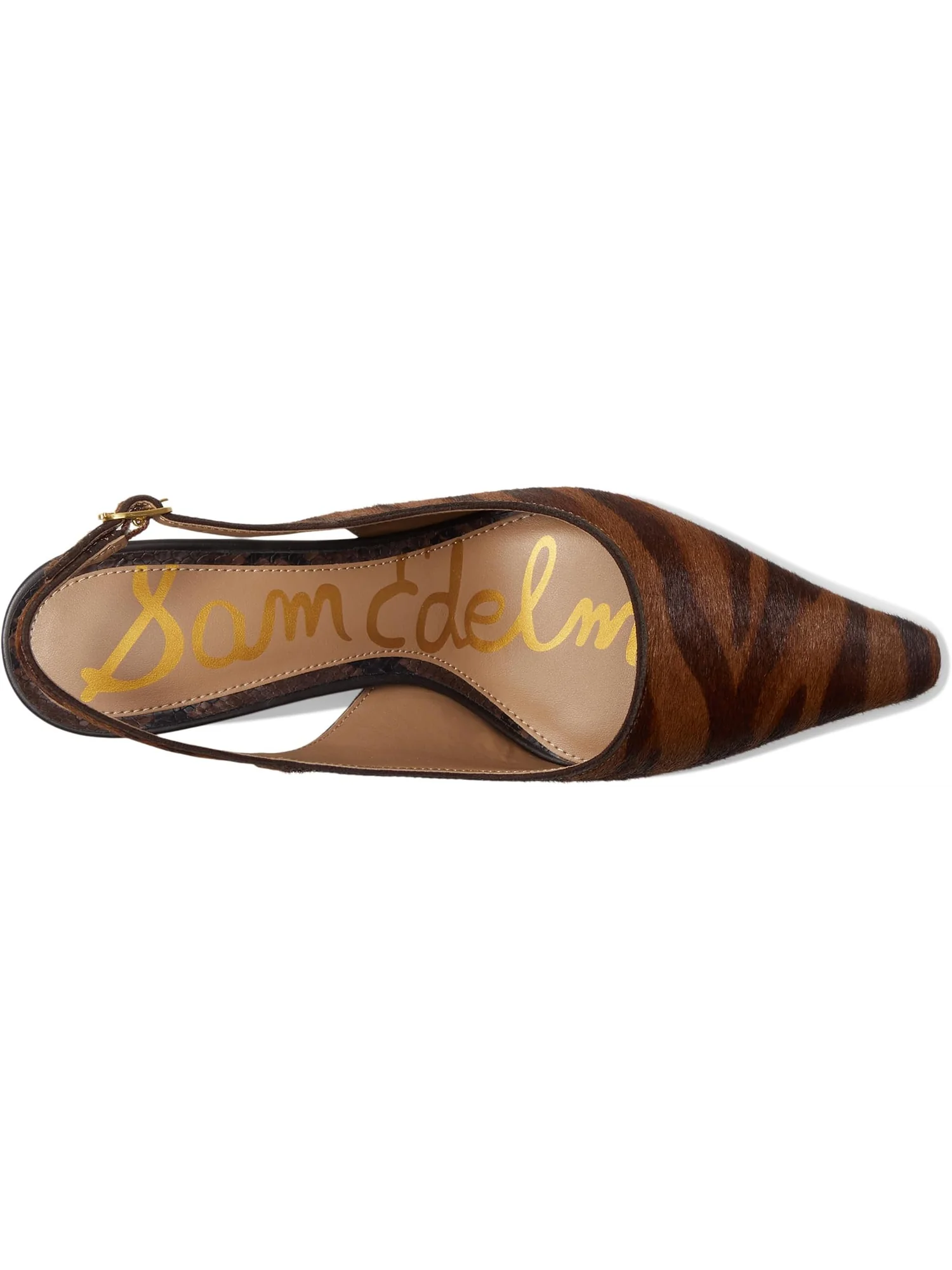 Туфли Sam Edelman Women's Bianka Sling Slingback Shoes — изображение 2 из 7, коричневый
