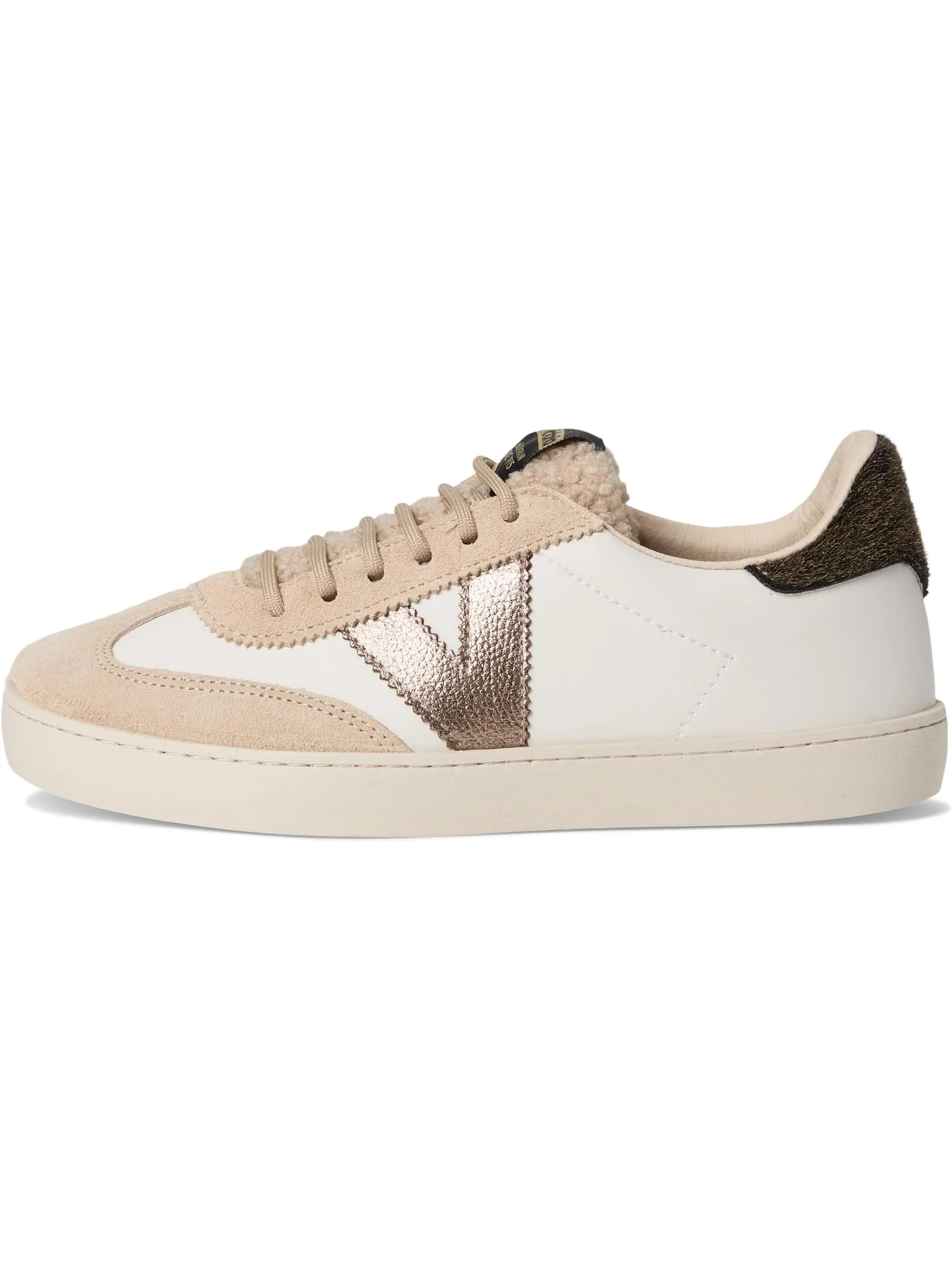 Кроссовки victoria Women's Berlin Ciclista Metallic & Shirling — изображение 4 из 7, бежевый