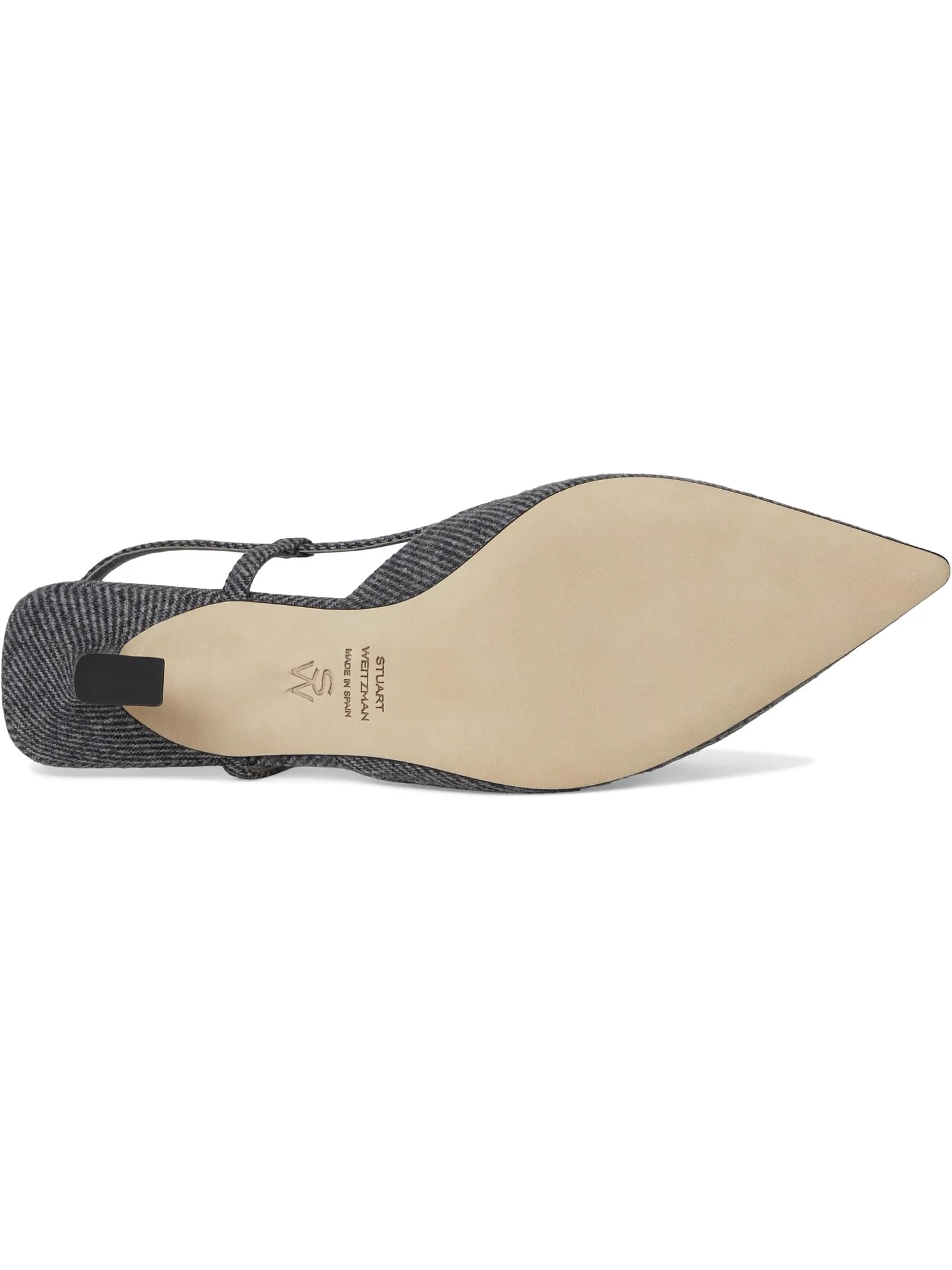 Туфли Stuart Weitzman Women's Vinnie 50 Slingback — изображение 3 из 7, черный/белый