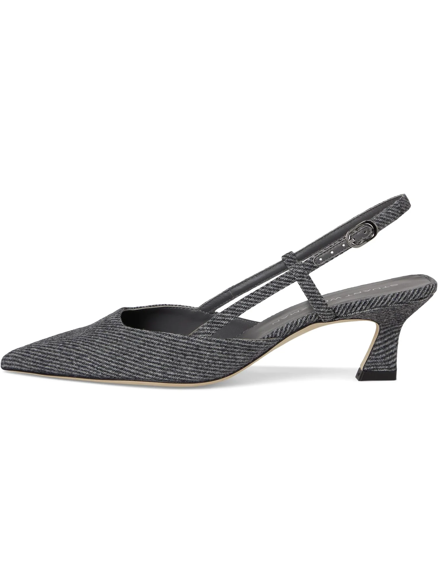 Туфли Stuart Weitzman Women's Vinnie 50 Slingback — изображение 4 из 7, черный/белый
