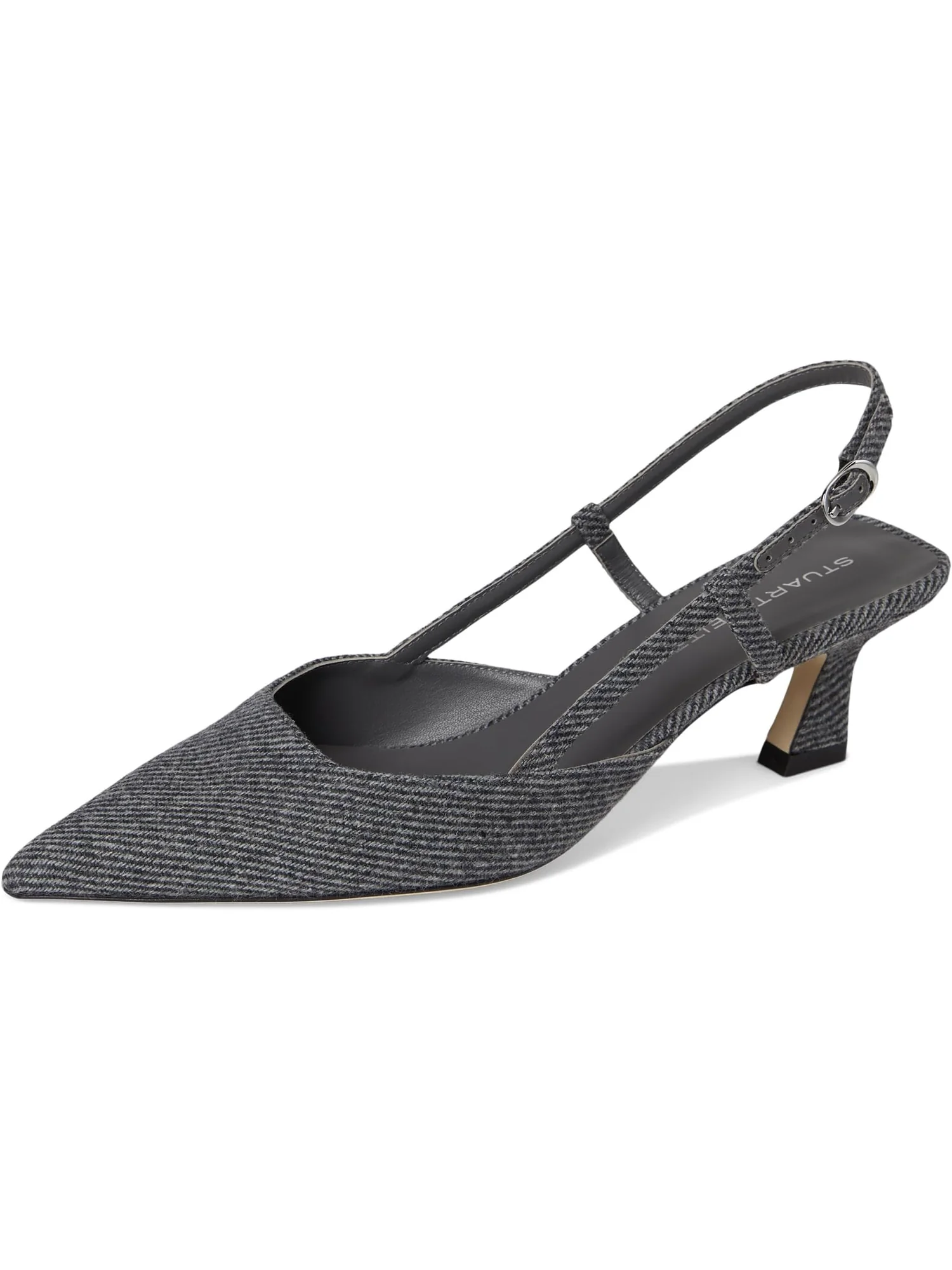 Туфли Stuart Weitzman Women's Vinnie 50 Slingback — изображение 7 из 7, черный/белый