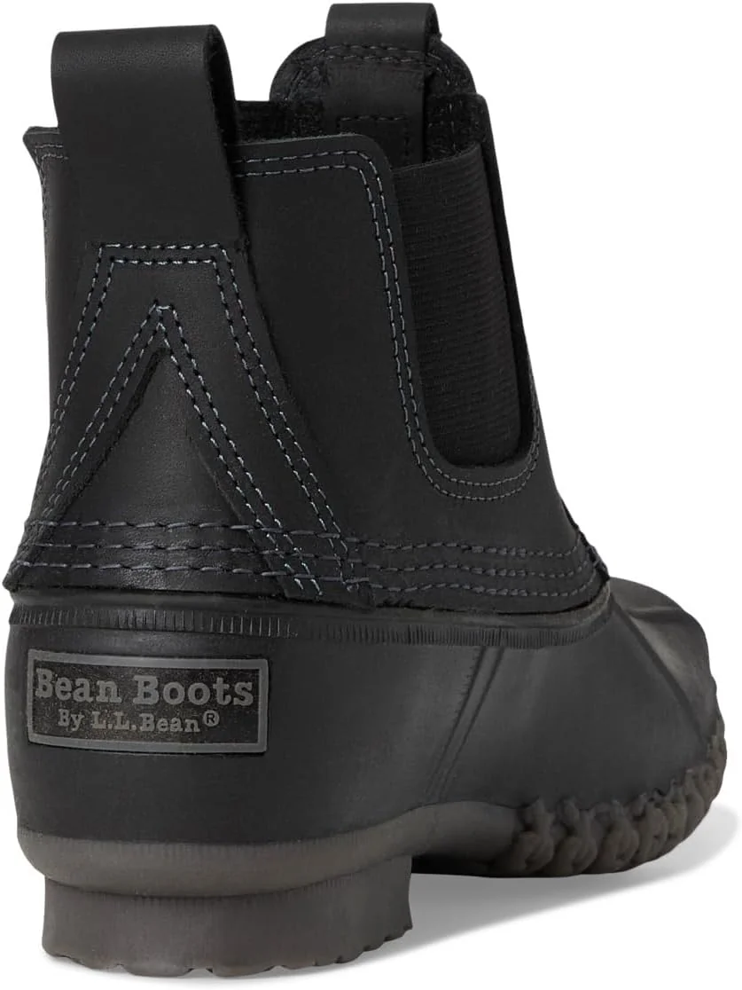 Ботинки L.L.Bean Women's Bean Boots 6.5" Chelsea — изображение 5 из 7, черный/черный/серый