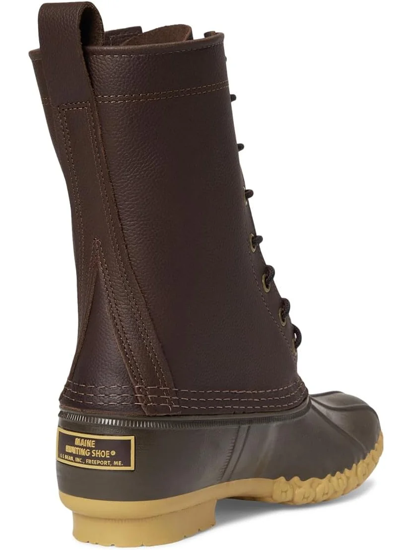 Ботинки L.L.Bean Women's 10" Maine Hunting Shoe — изображение 5 из 7, коричневый/коричневый