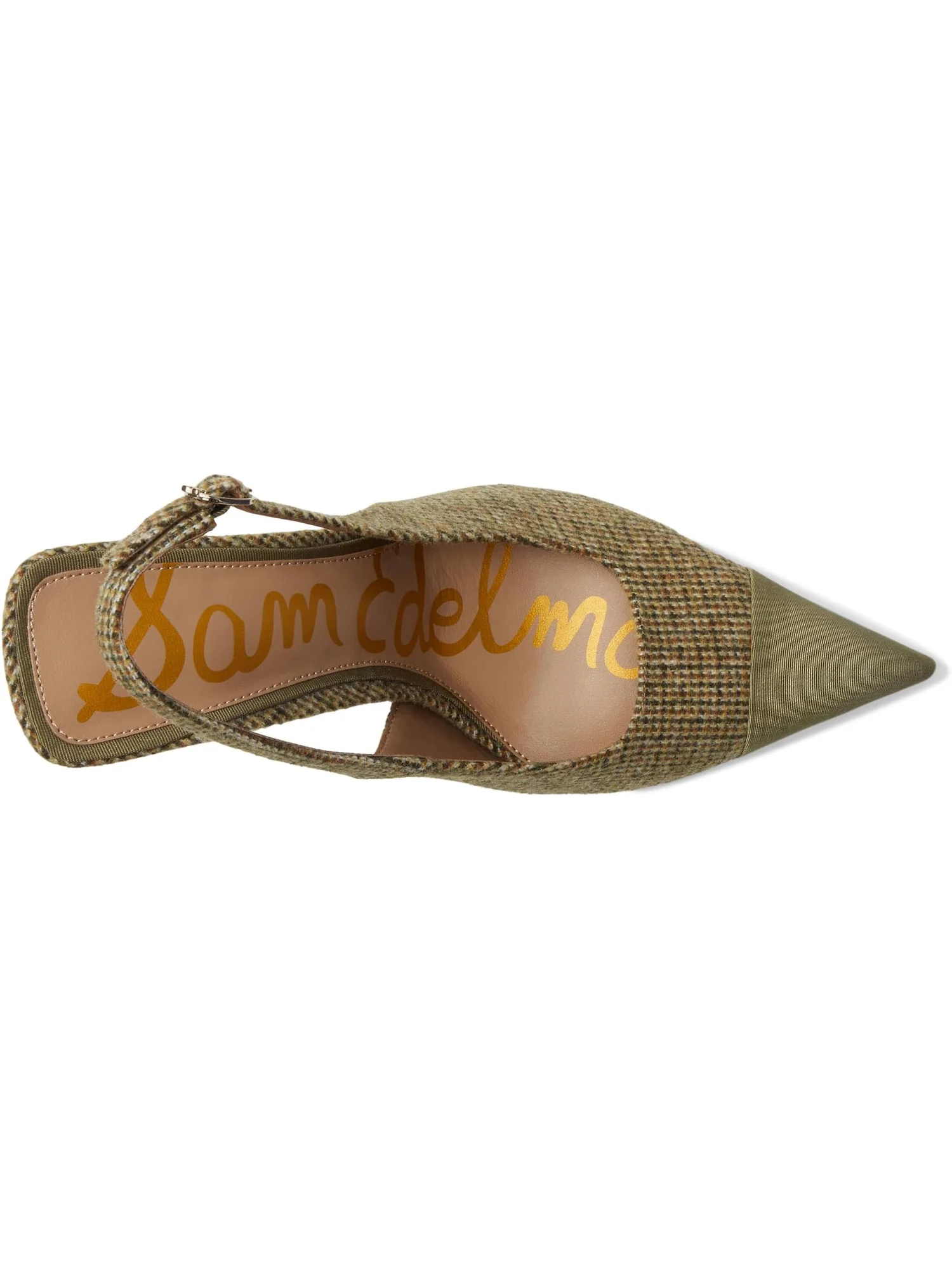 Туфли Sam Edelman Women's Odette 2 Slingback Shoes — изображение 2 из 7, оливковый мульти