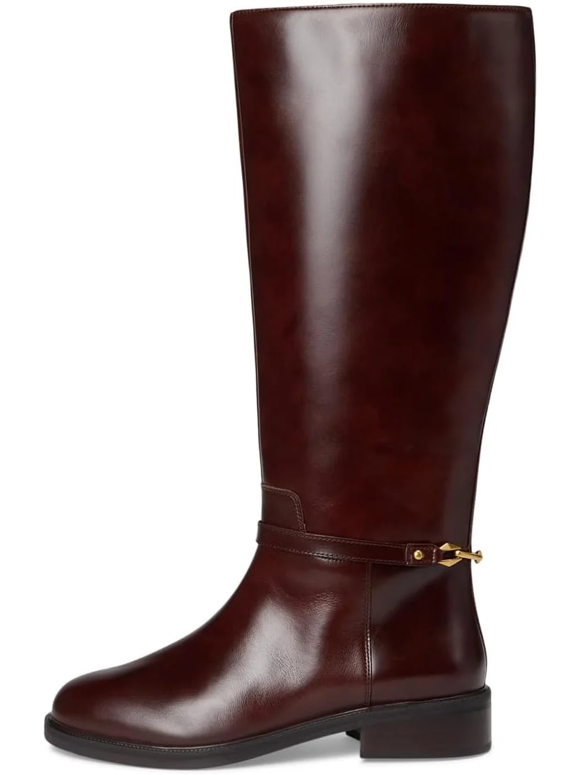 Ботинки Vince Camuto Women's Adria Ankle Link Knee High Riding Boot — изображение 4 из 7, коричневый