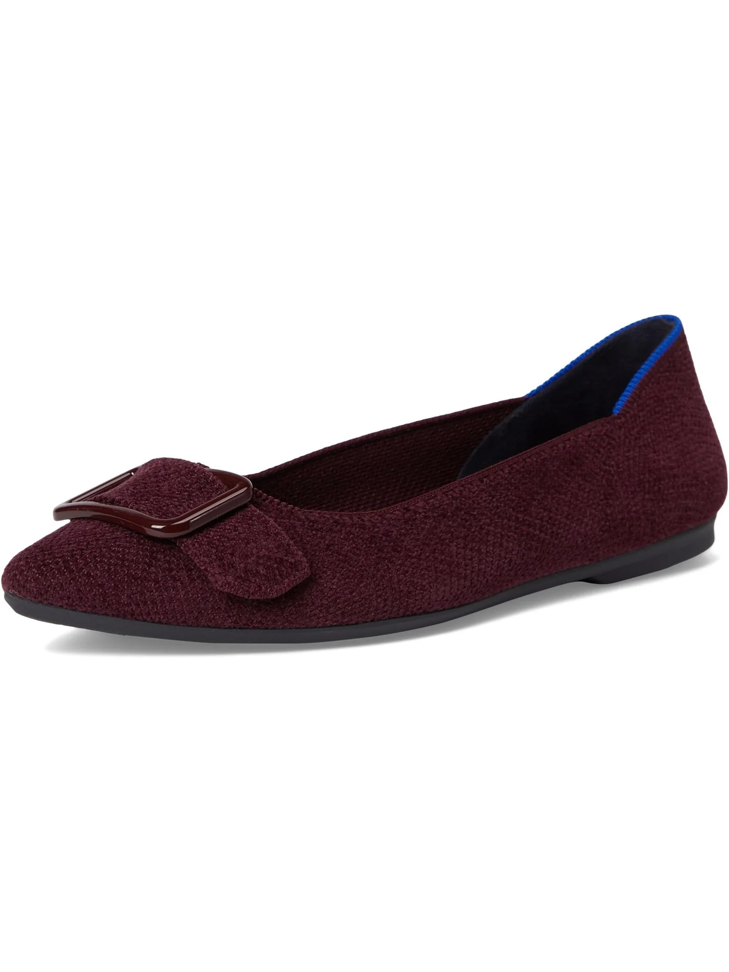 Балетки Rothy's Women's The Revelvet Emblem Point II — изображение 7 из 7, фиолетовый