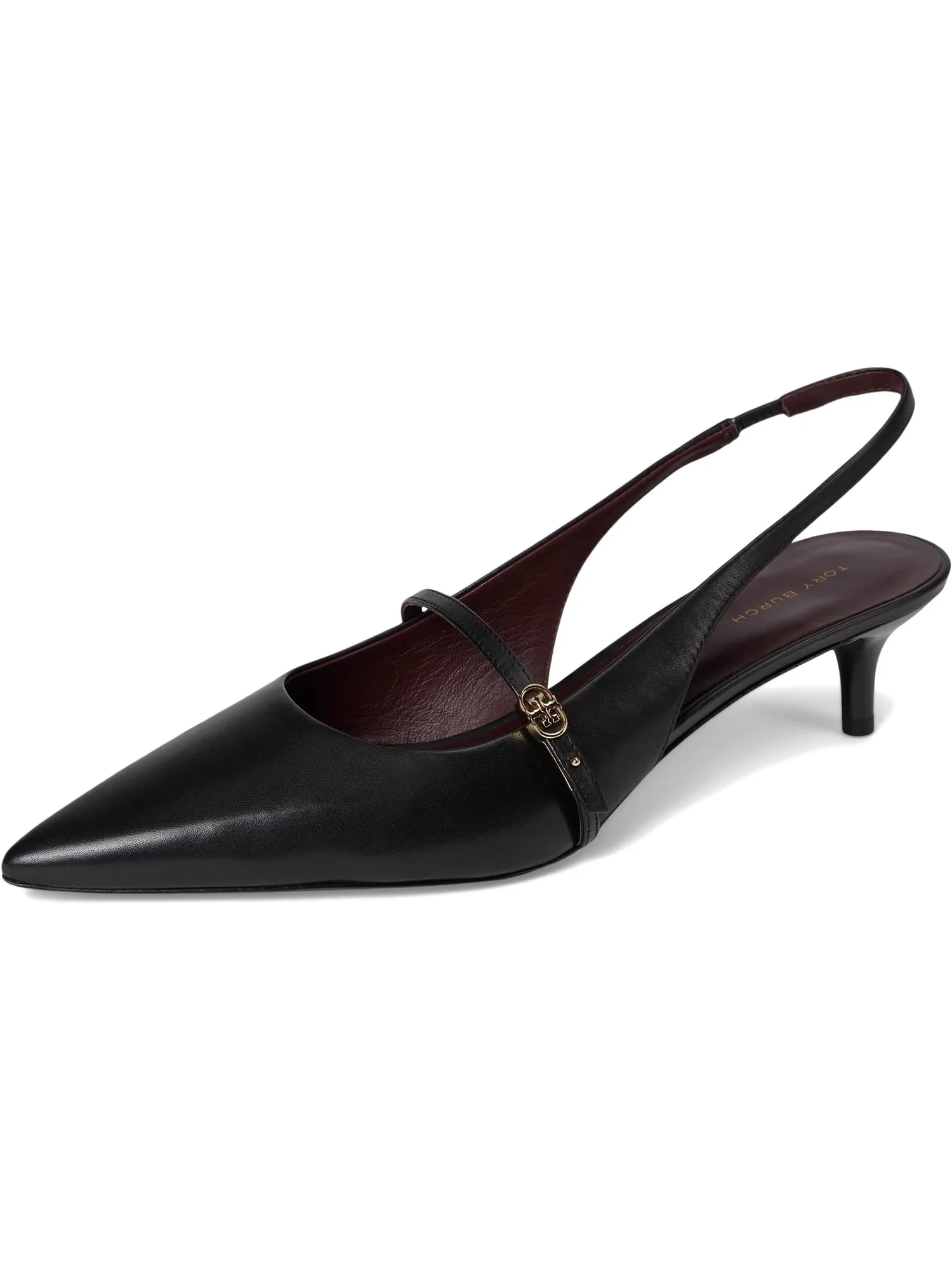 Туфли Tory Burch Women's Double T Buckle Mary Jane Pumps 45mm — изображение 7 из 7, черный/черный
