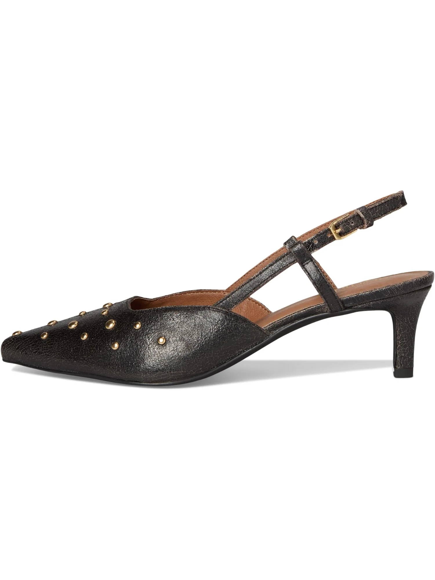 Туфли Seychelles Women's Crawford Crackle Leather Pump — изображение 4 из 7, черный/бежевый