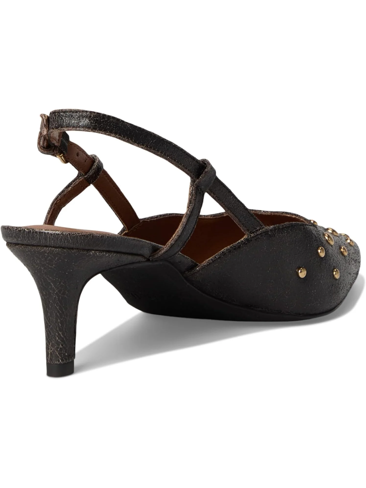 Туфли Seychelles Women's Crawford Crackle Leather Pump — изображение 5 из 7, черный/бежевый