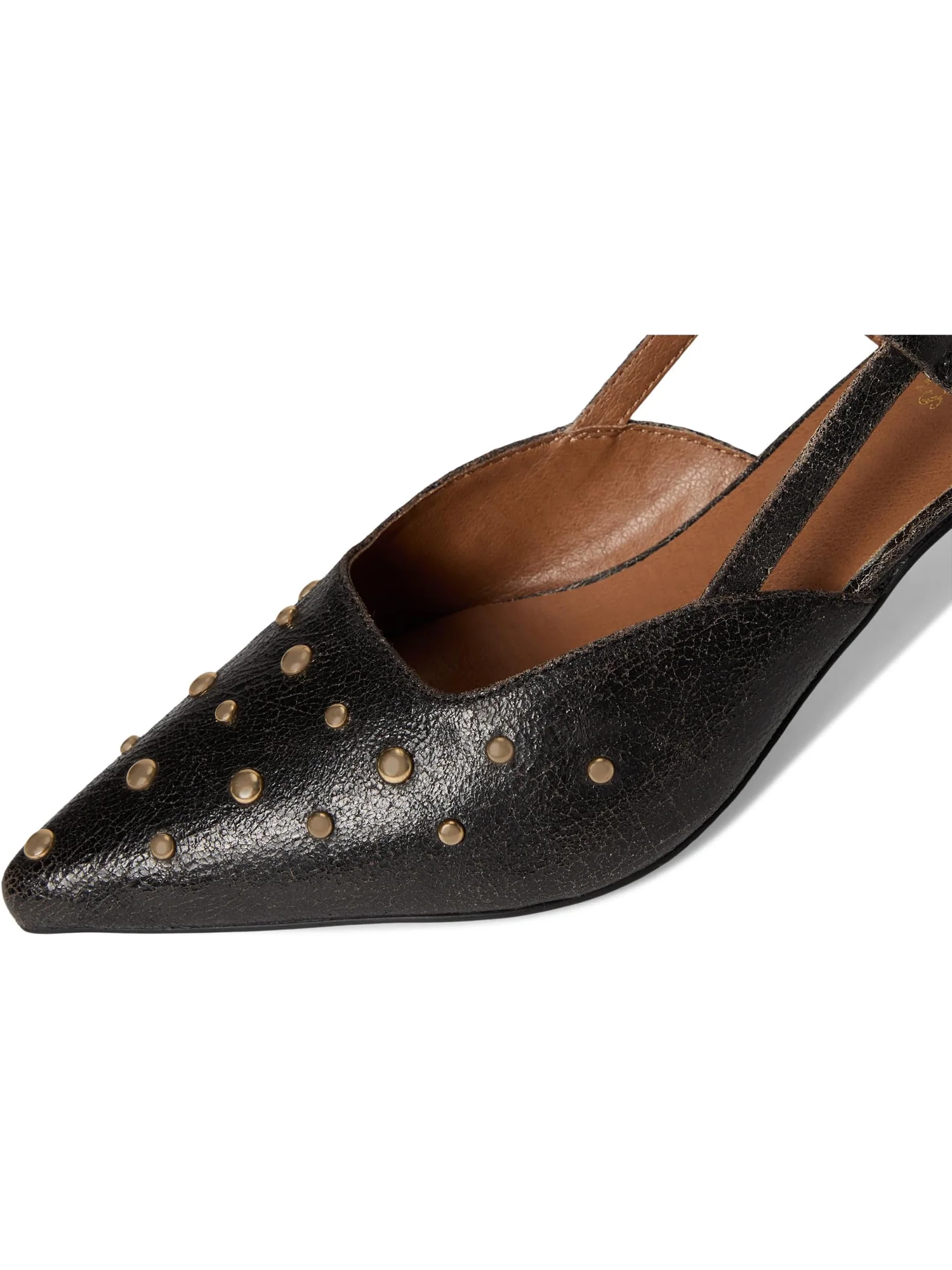 Туфли Seychelles Women's Crawford Crackle Leather Pump — изображение 6 из 7, черный/бежевый