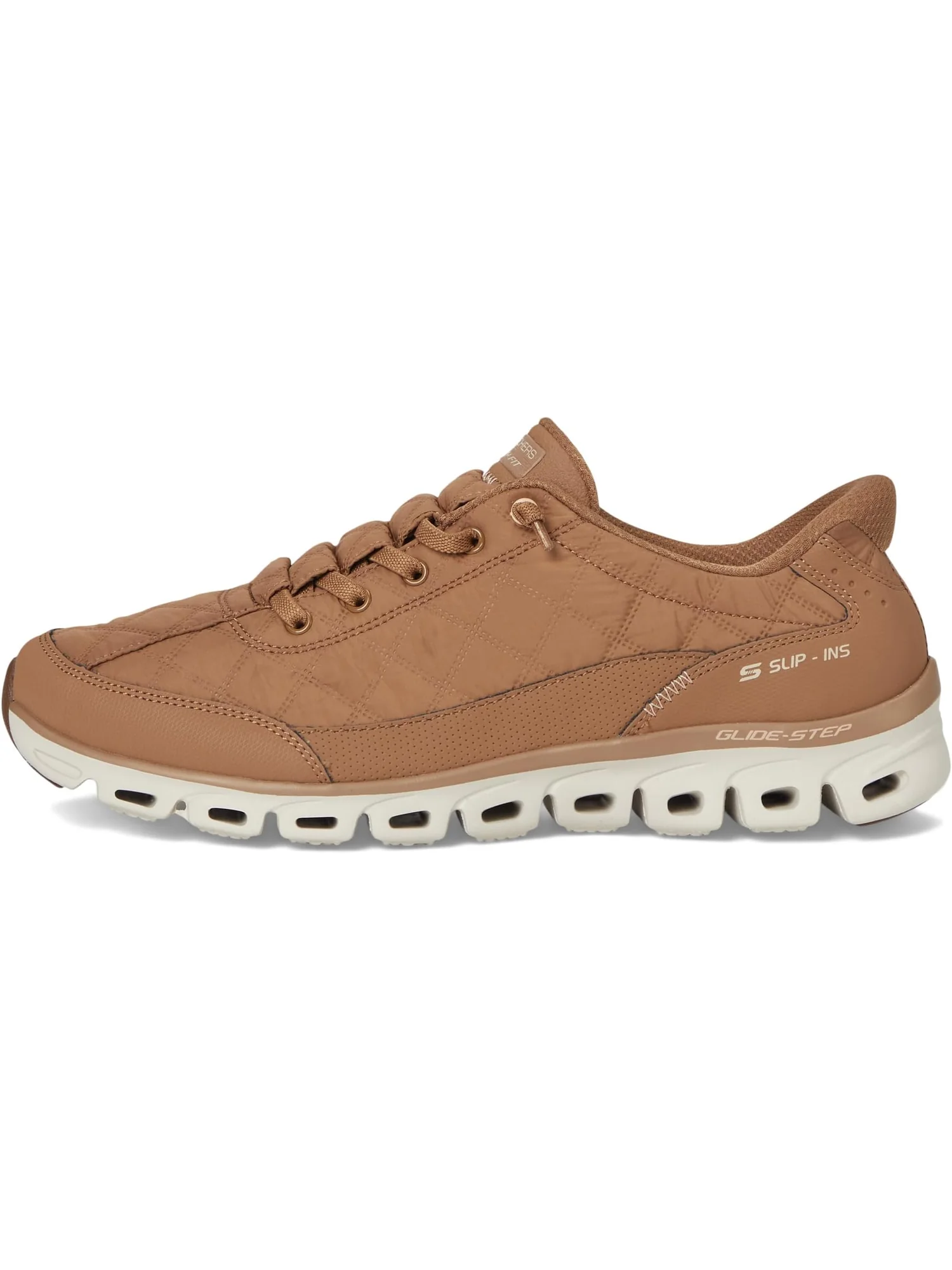 Кроссовки SKECHERS Women's Glide-step - At Ease Cozy Fit Hands Free Slip-Ins — изображение 4 из 7, орех
