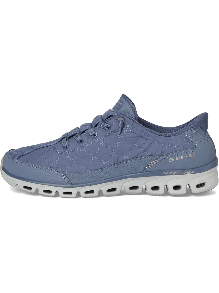 Женские кроссовки SKECHERS Glide-Step - At Ease Cozy Fit Hands Free Slip-Ins — изображение 4 из 7, серый