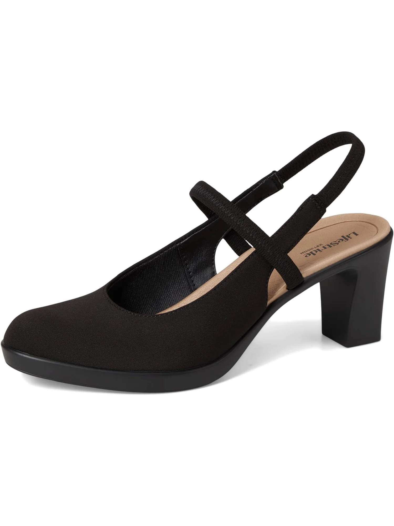 Туфли LifeStride Women's Evoke Slingback Shoes — изображение 7 из 7, черный