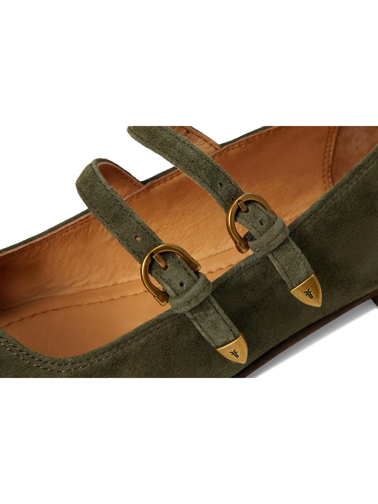 Балетки Frye Women's Carson Multi Mary Jane — изображение 6 из 7, темный оливковый