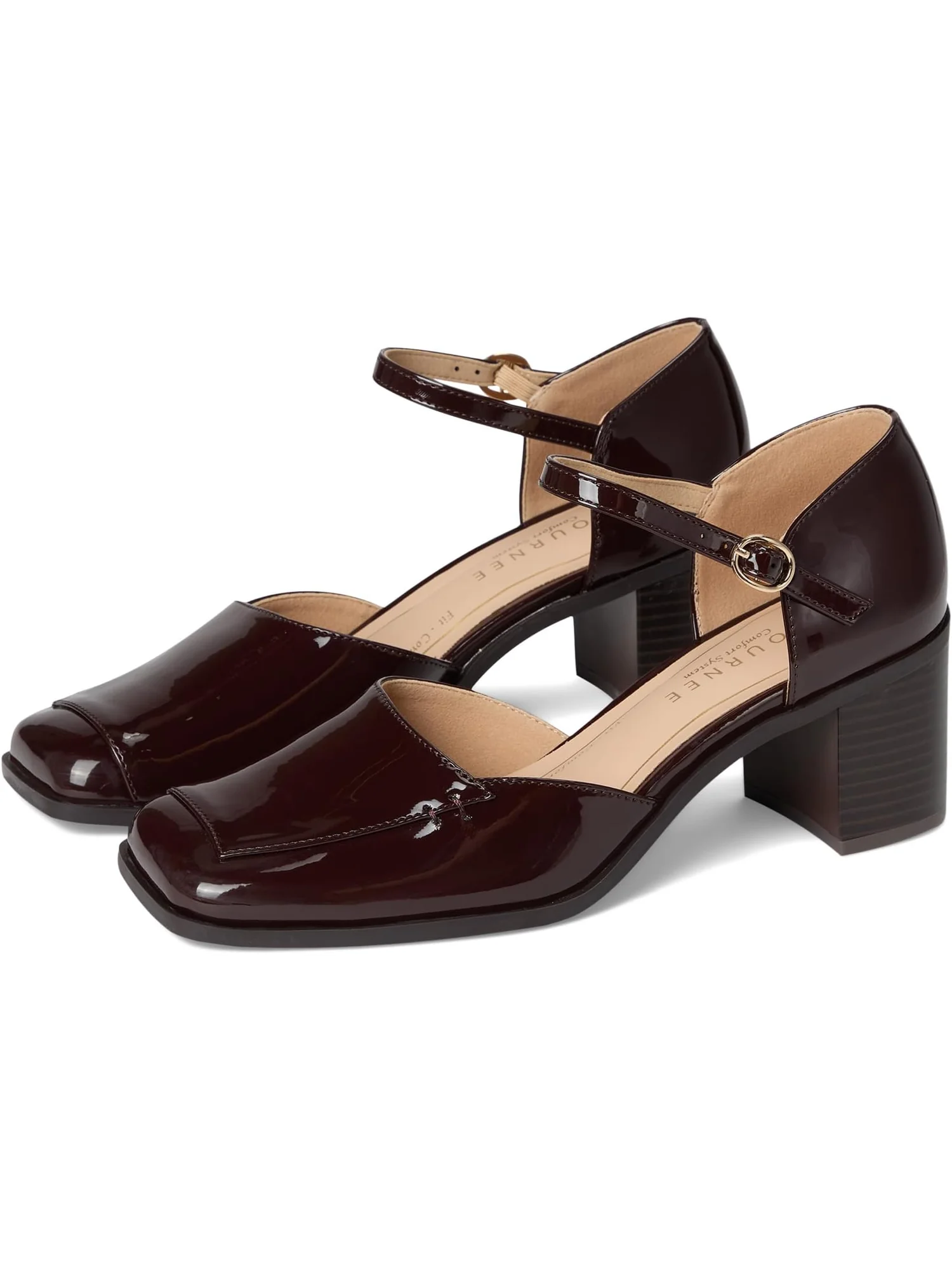 Туфли Journee Collection Women's Evangeline, Patent/Chocolate