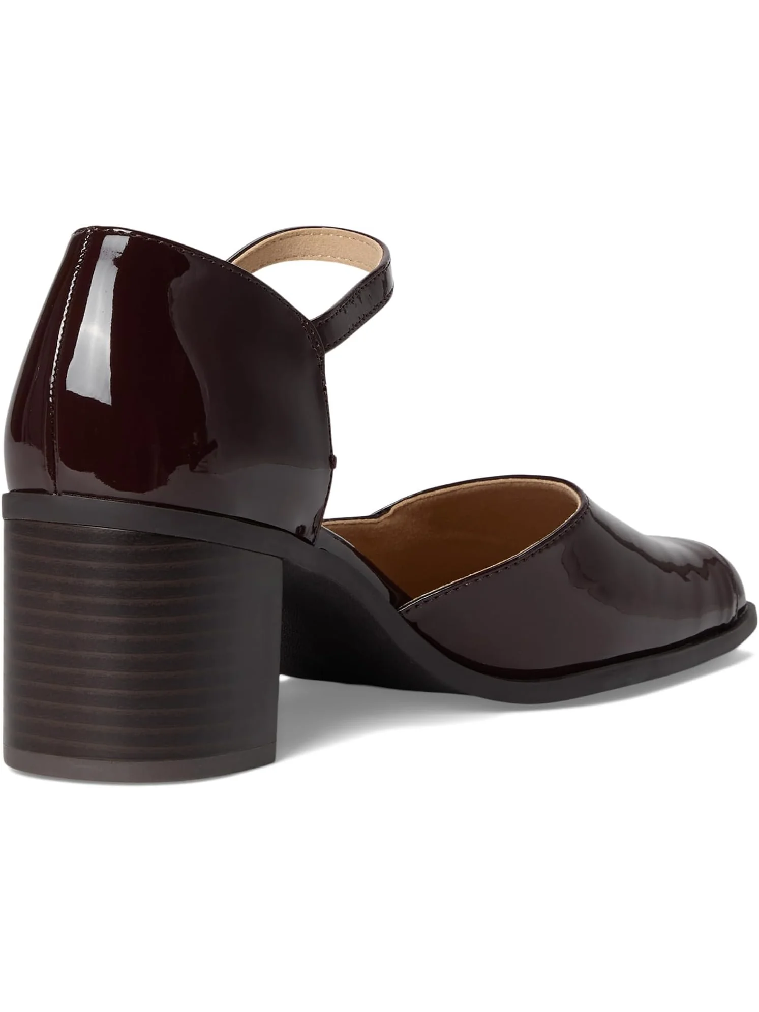 Туфли Journee Collection Women's Evangeline, Patent/Chocolate — изображение 5 из 7, шоколад