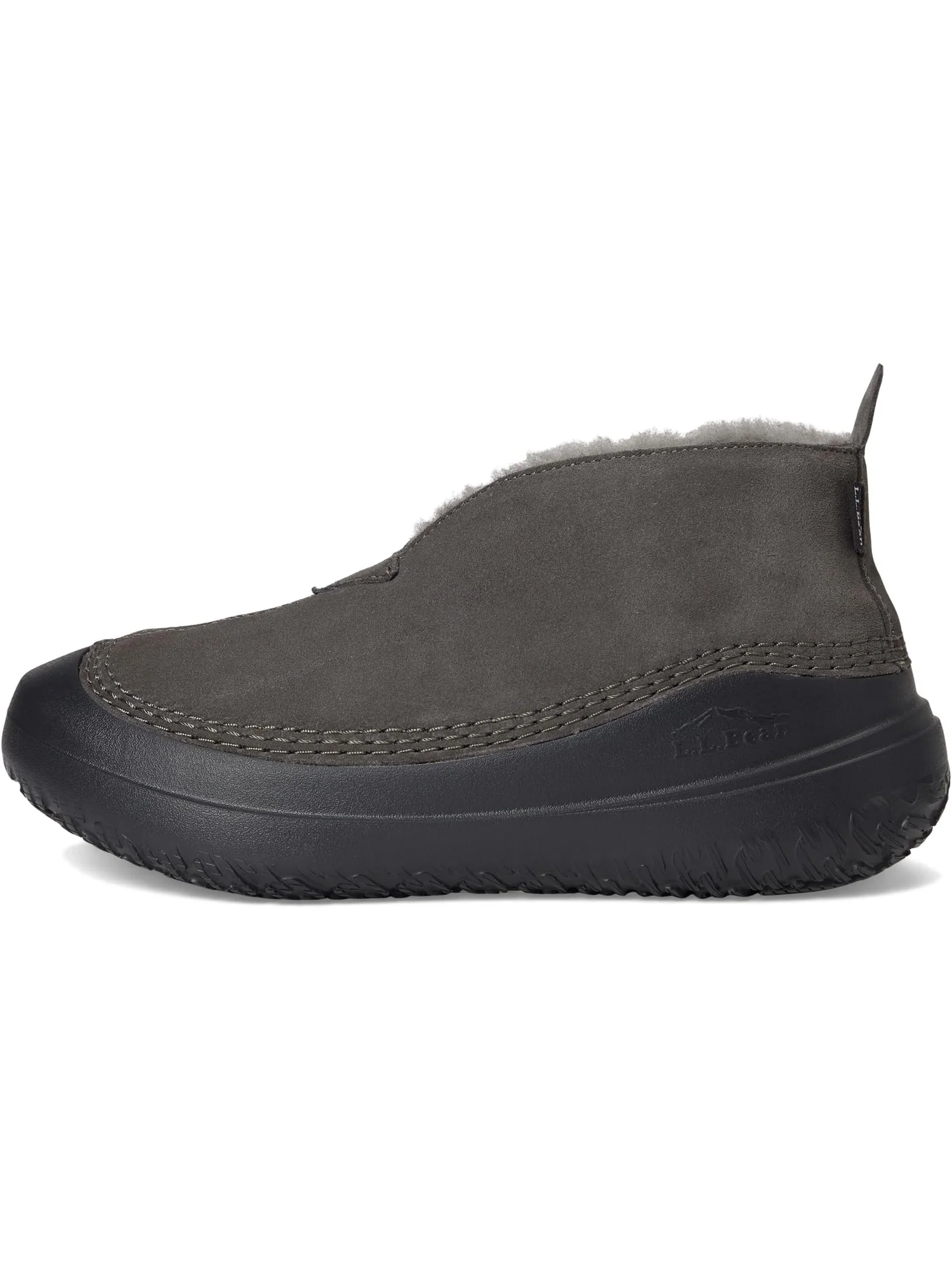 Тапочки L.L.Bean Women's Wicked Good Max Boot Slipper — изображение 4 из 7, серый/черный