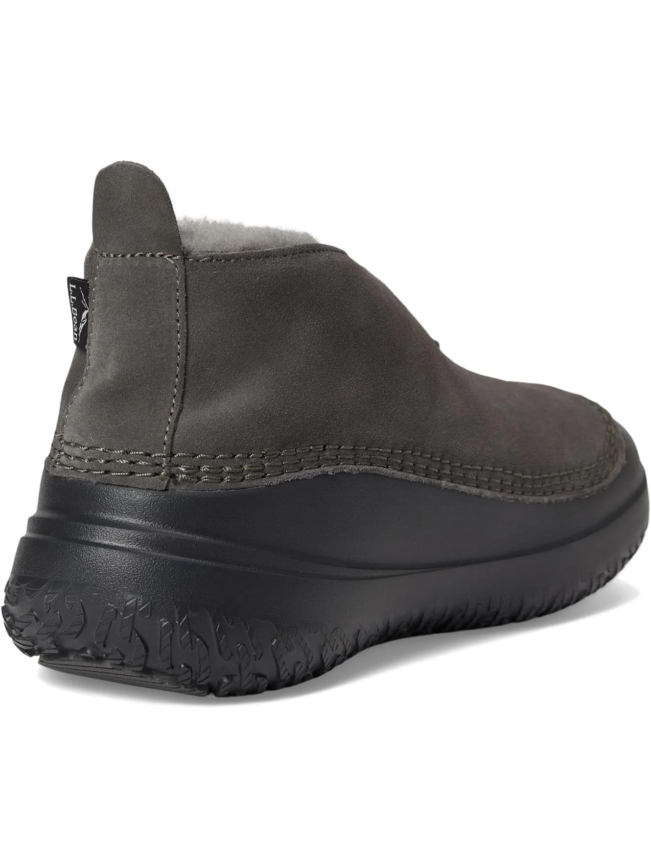 Тапочки L.L.Bean Women's Wicked Good Max Boot Slipper — изображение 5 из 7, серый/черный