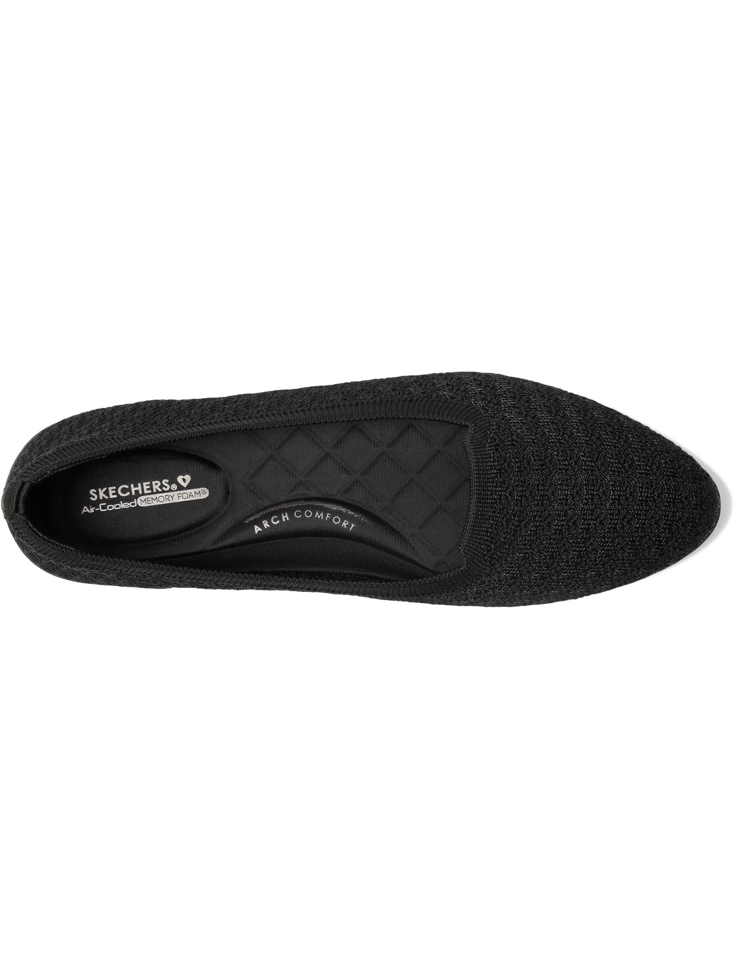Кроссовки SKECHERS Women's Cleo Walk - Memorable Move — изображение 2 из 7, черный