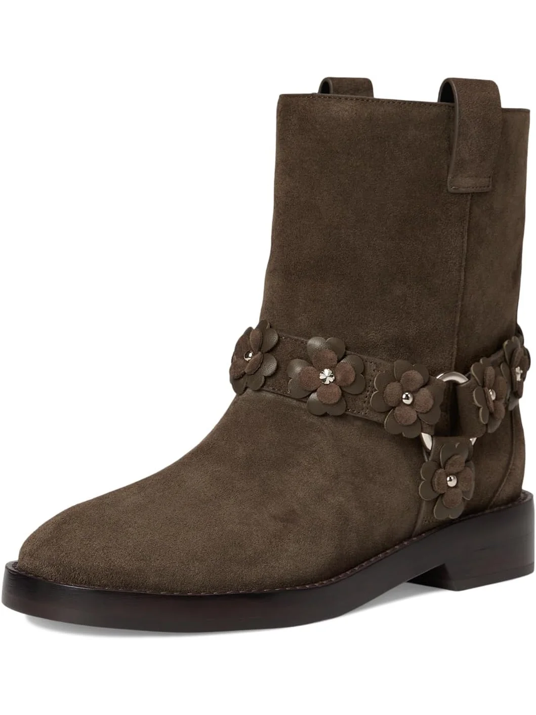 Ботинки Kate Spade New York Women's Spade Flower Garden Suede Moto Boots — изображение 7 из 7, приглушенный шалфей